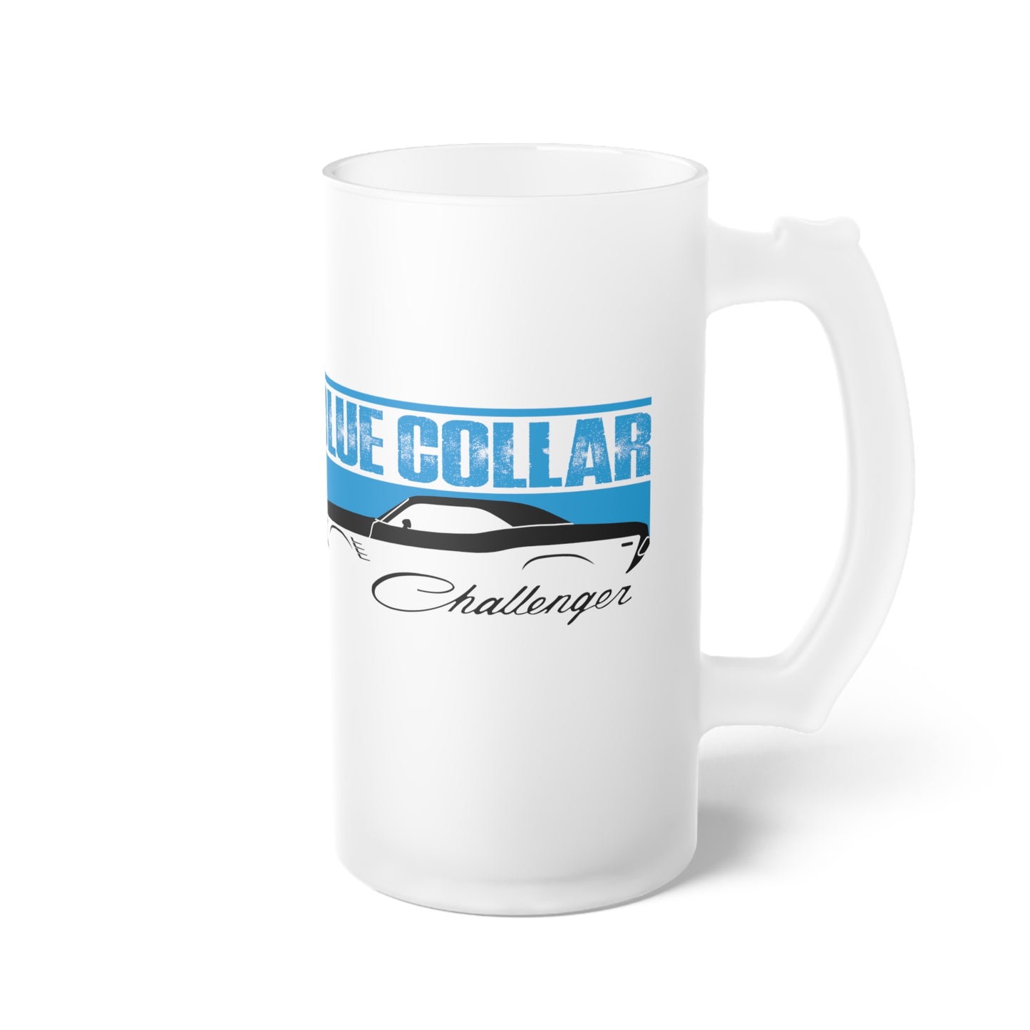 Blue Collar Challenger Frosted Beer Mug