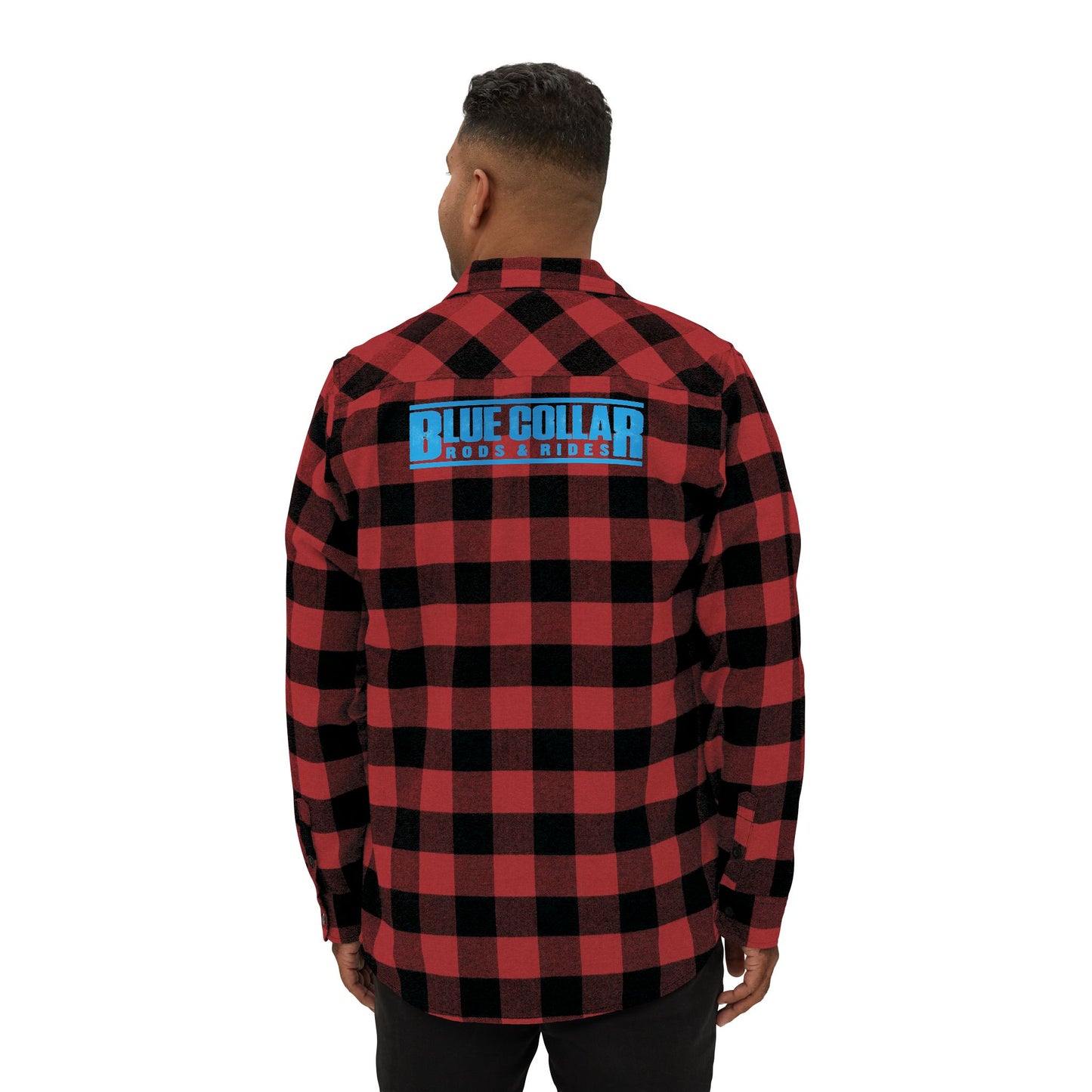 Blue Collar Block Logo Flannel Shirt