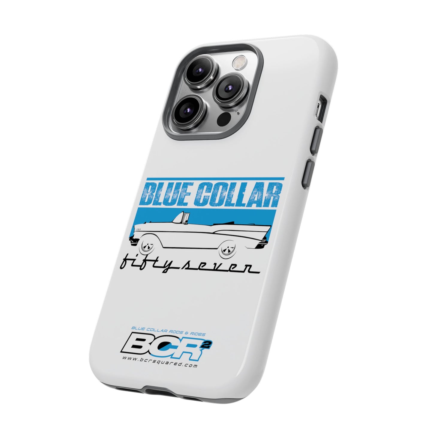 Blue Collar Fifty Seven White Phone Case