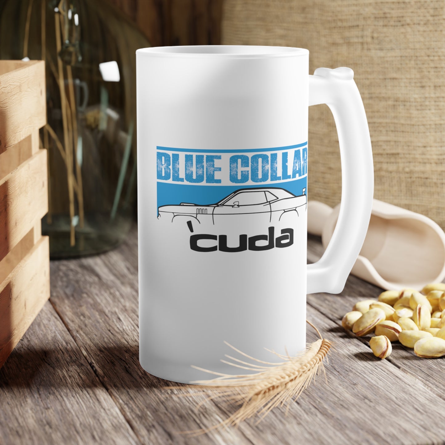 Blue Collar 'Cuda Frosted Beer Mug