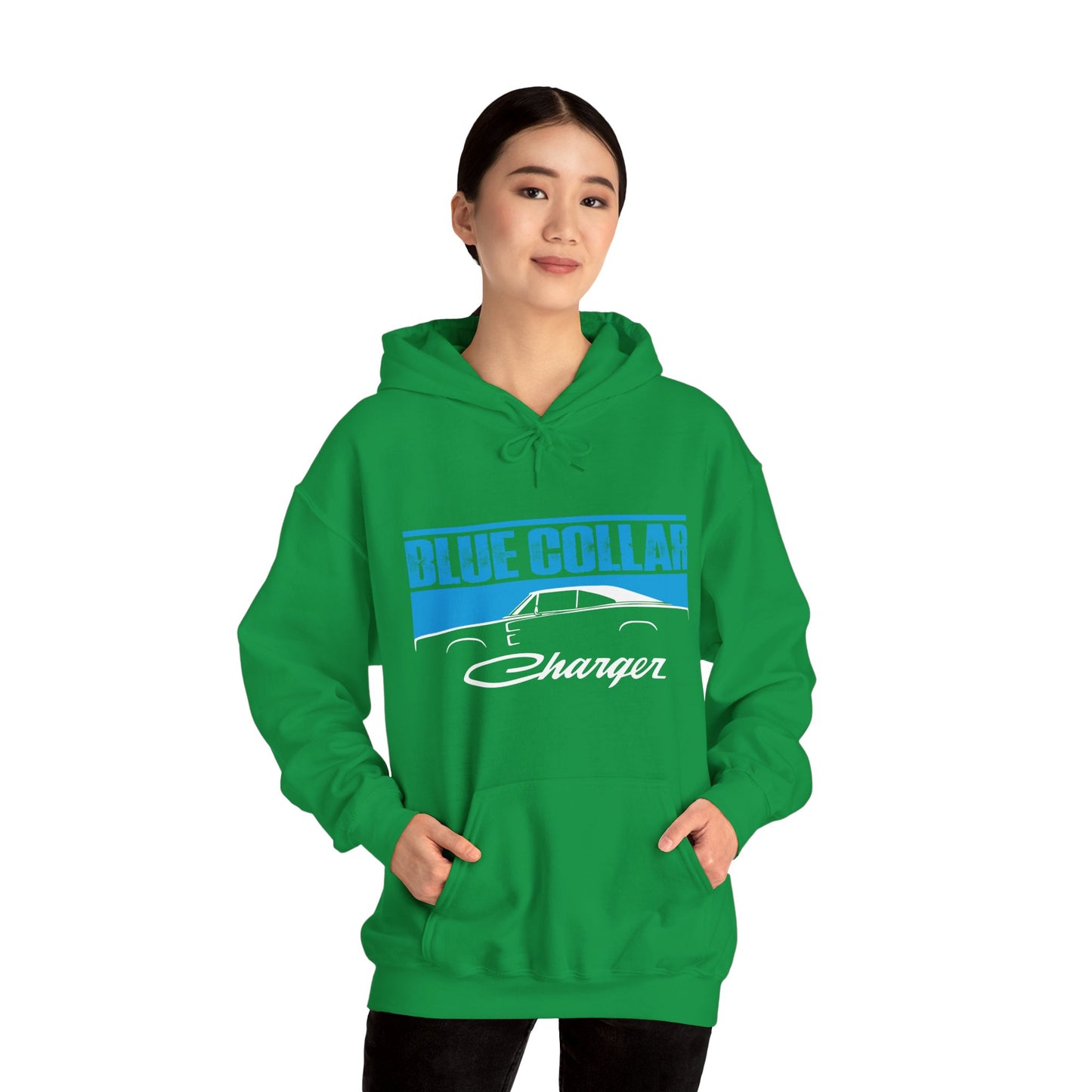 Blue Collar Charger Hoodie