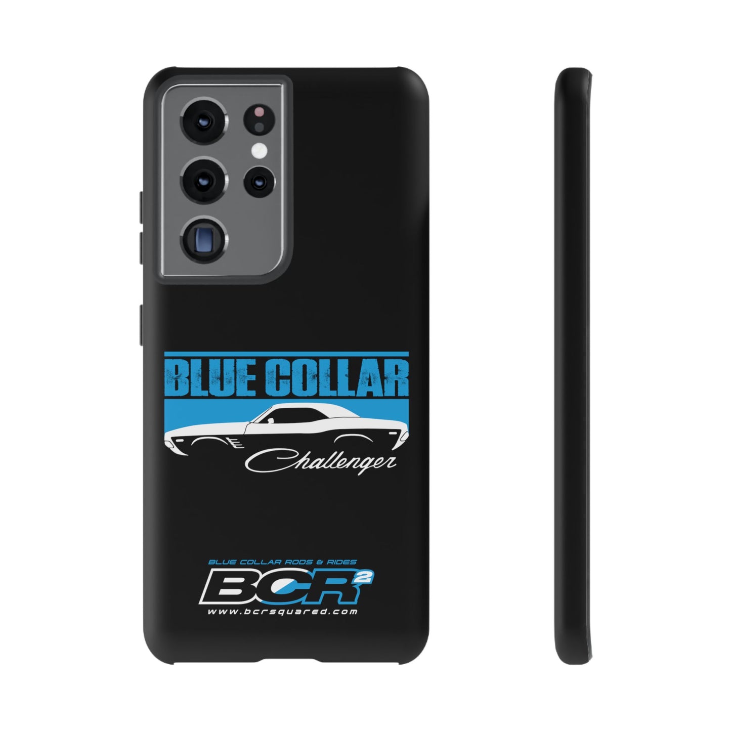 Blue Collar Challenger Black Phone Cases