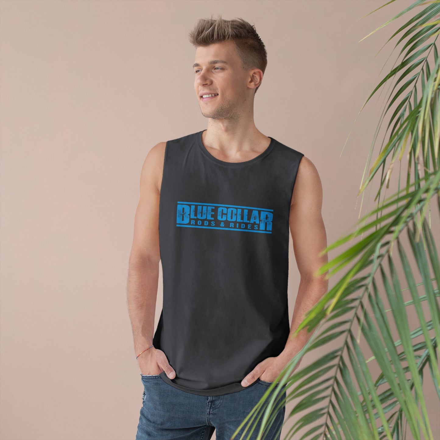 Blue Collar Block Logo Sleeveless Tee