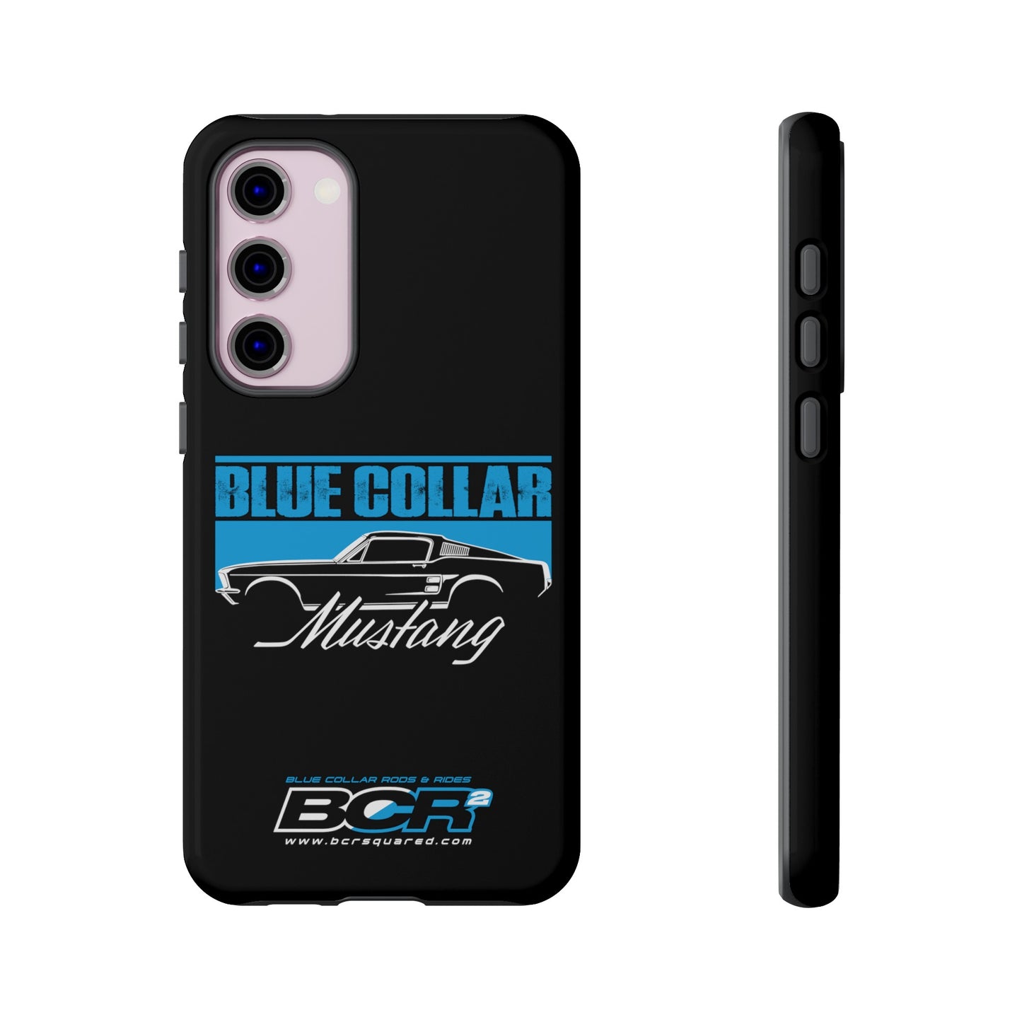 Blue Collar Mustang Black Phone Case