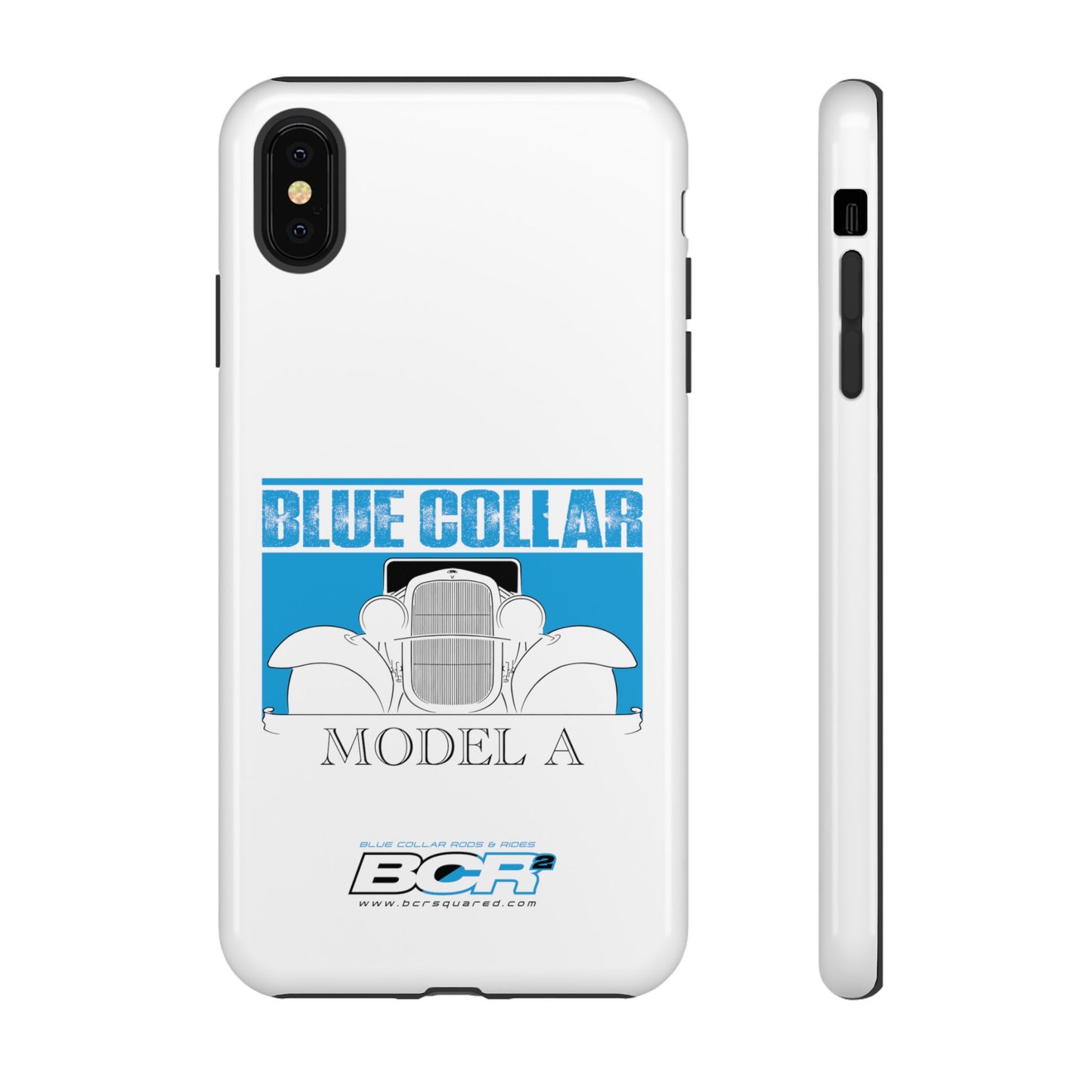 Blue Collar Model A White Phone Case