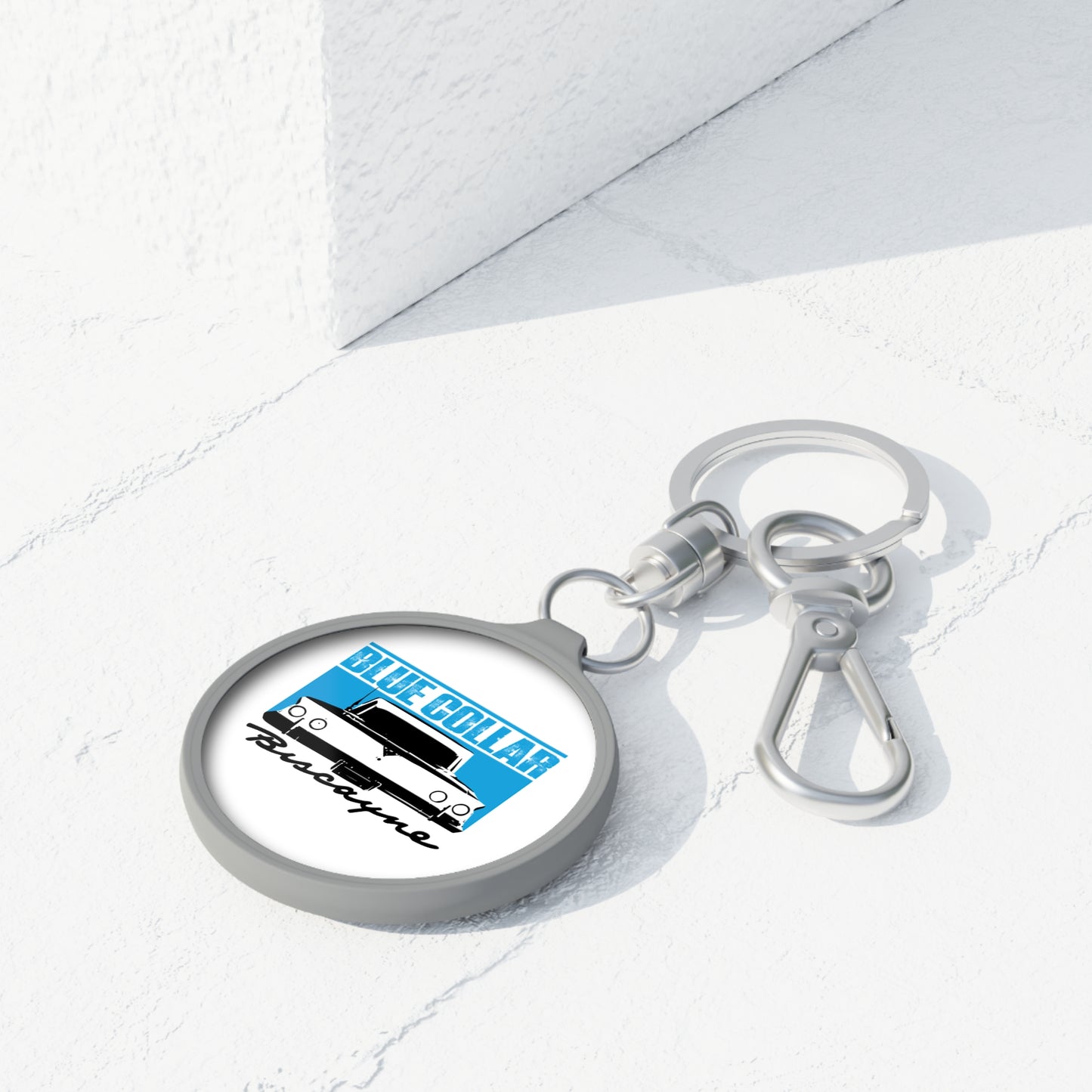 Blue Collar Biscayne Keychain