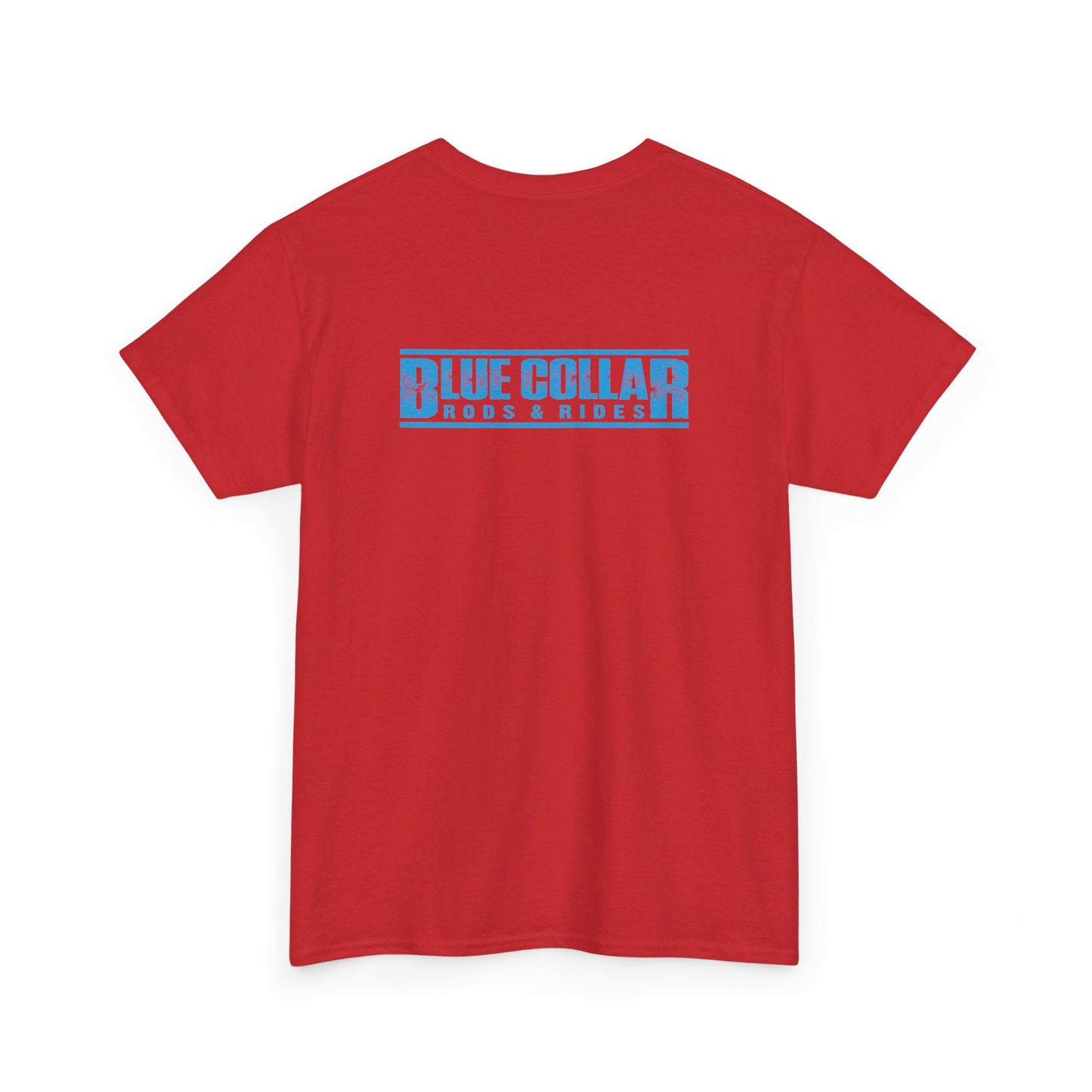 Blue Collar Block Logo Small Front Tee