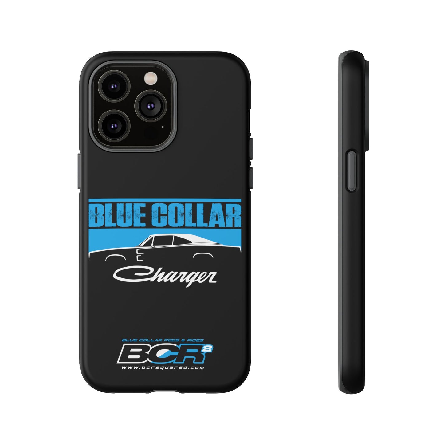 Blue Collar Charger Black Phone Cases