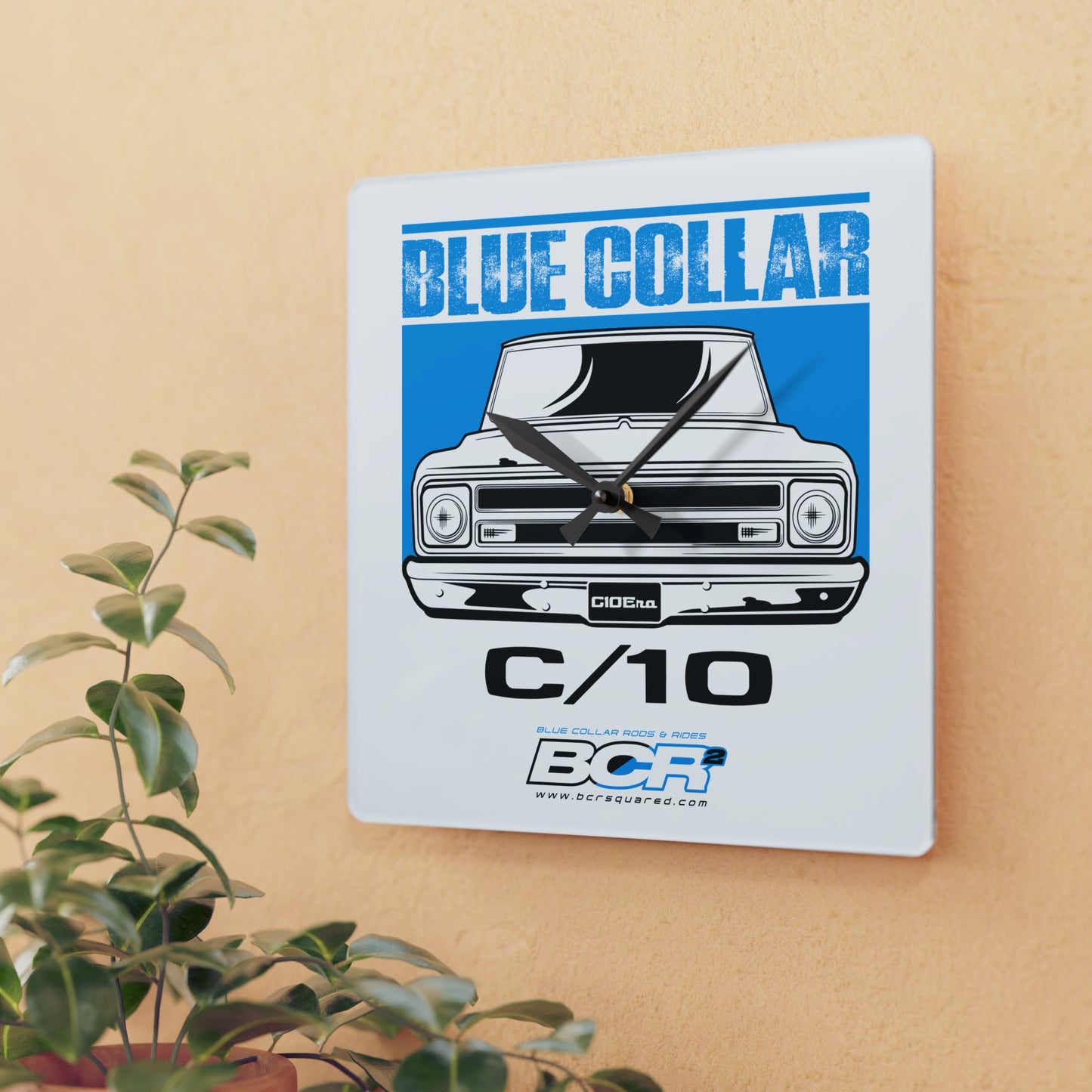 Blue Collar C/10 Wall Clock