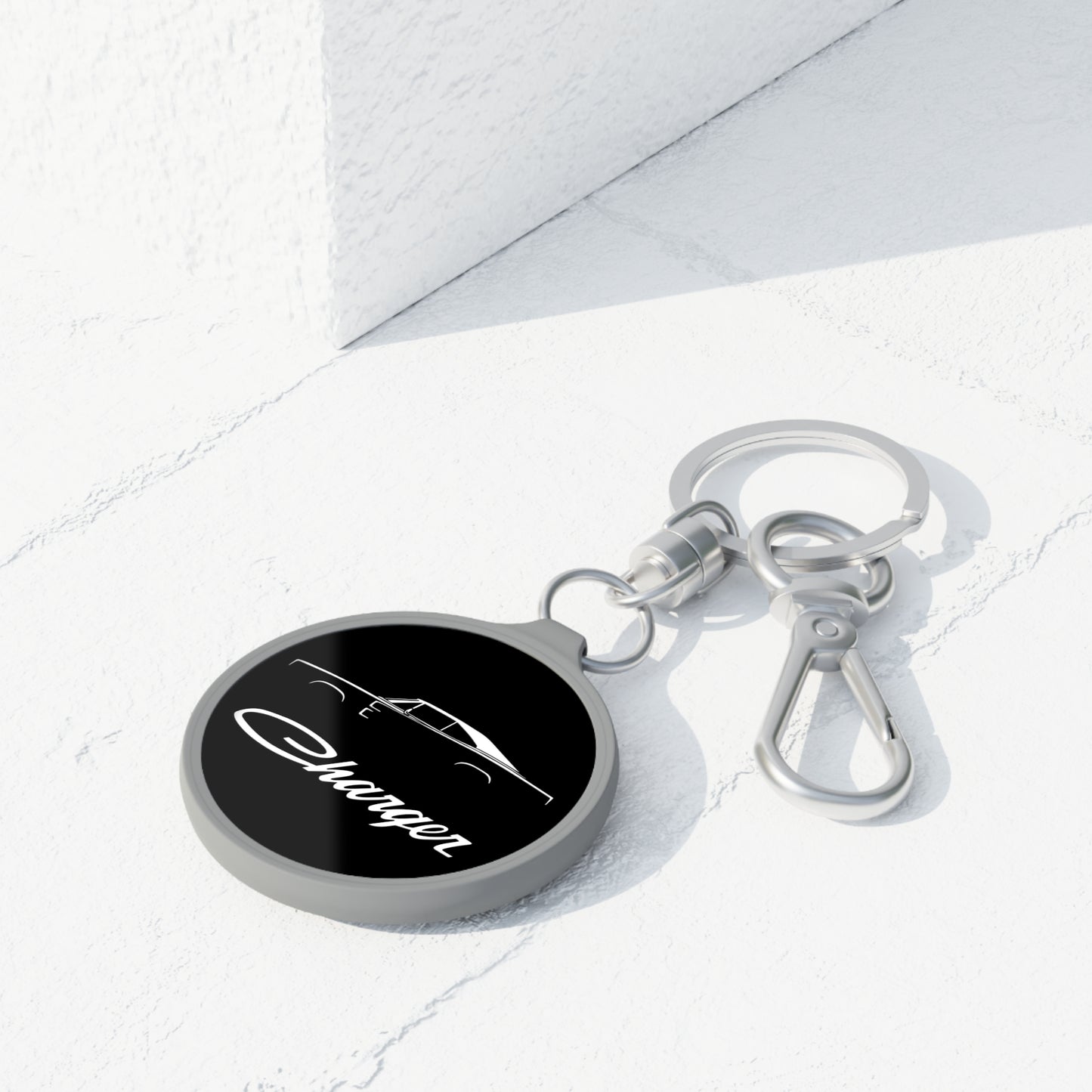 Charger Keychain Black