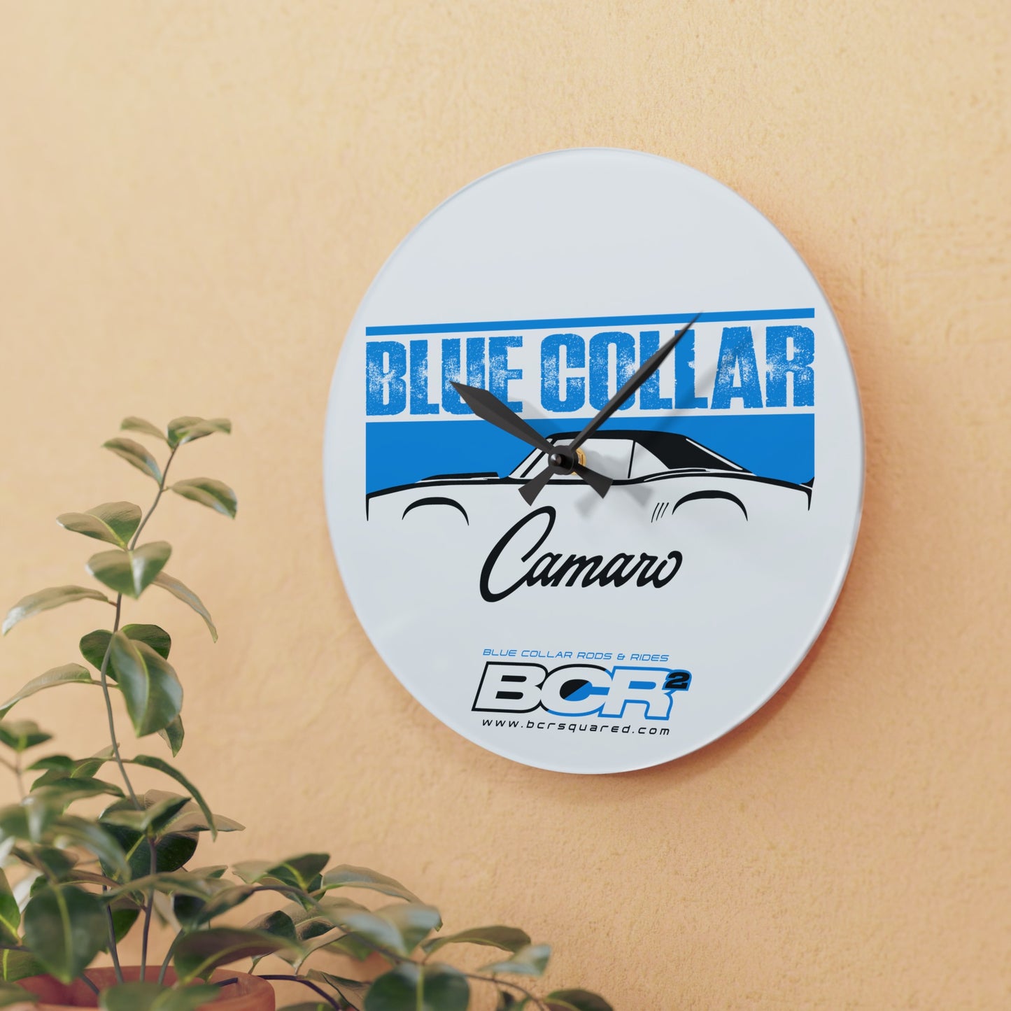 Blue Collar 1st Gen Camaro Wall Clock