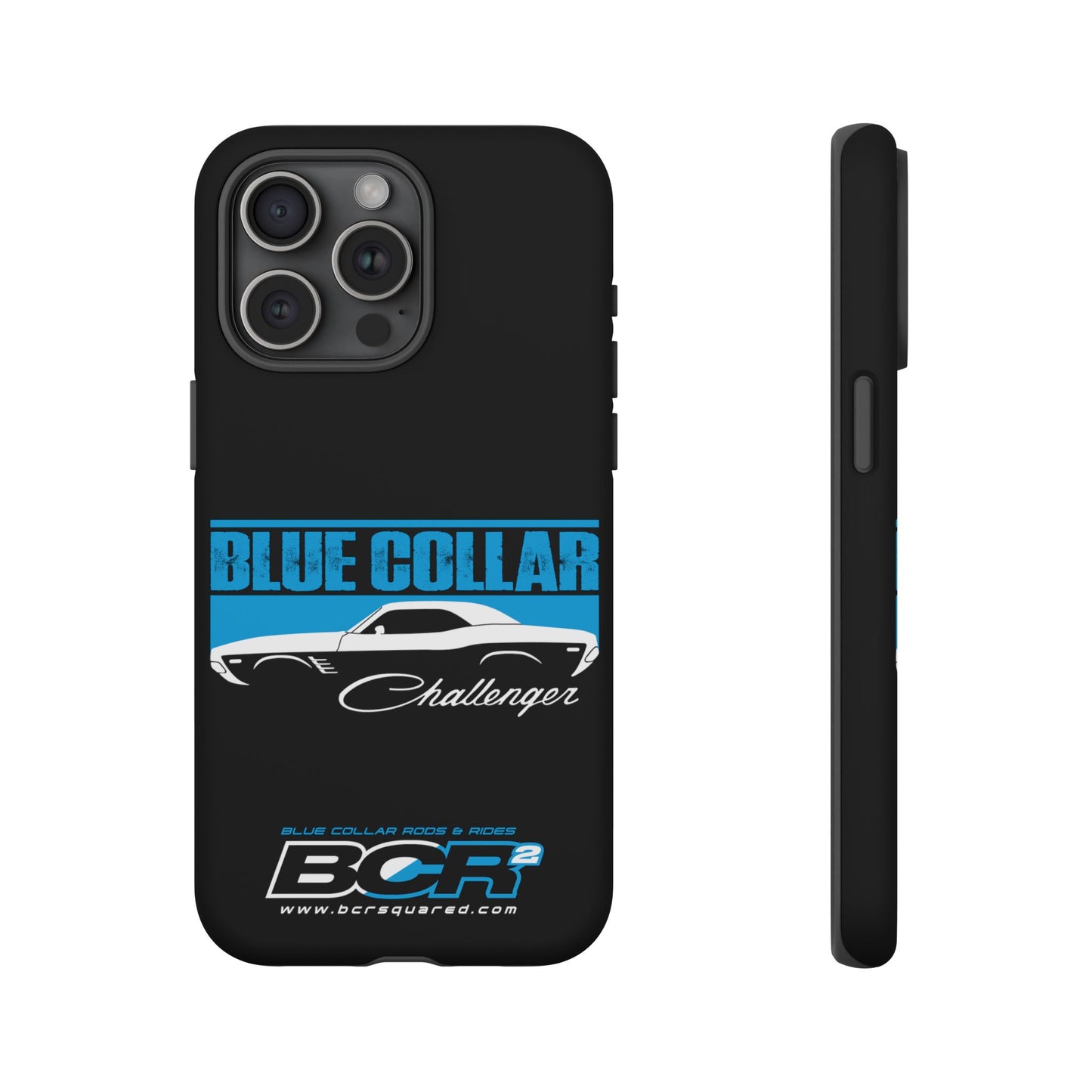 Blue Collar Challenger Black Phone Cases