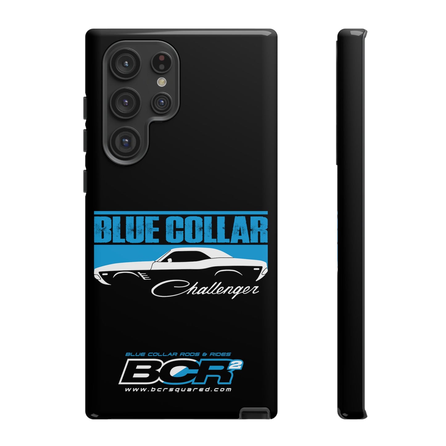 Blue Collar Challenger Black Phone Cases