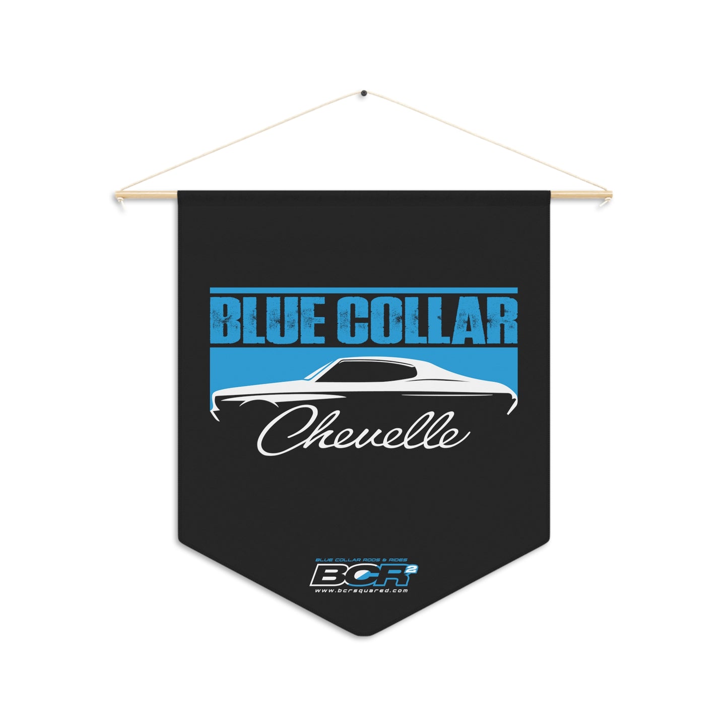 Blue Collar Chevelle Pennant Banner