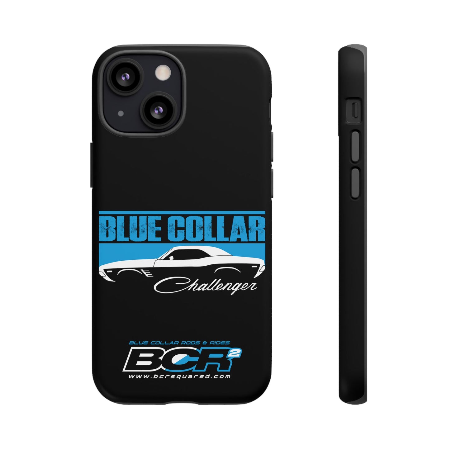 Blue Collar Challenger Black Phone Cases