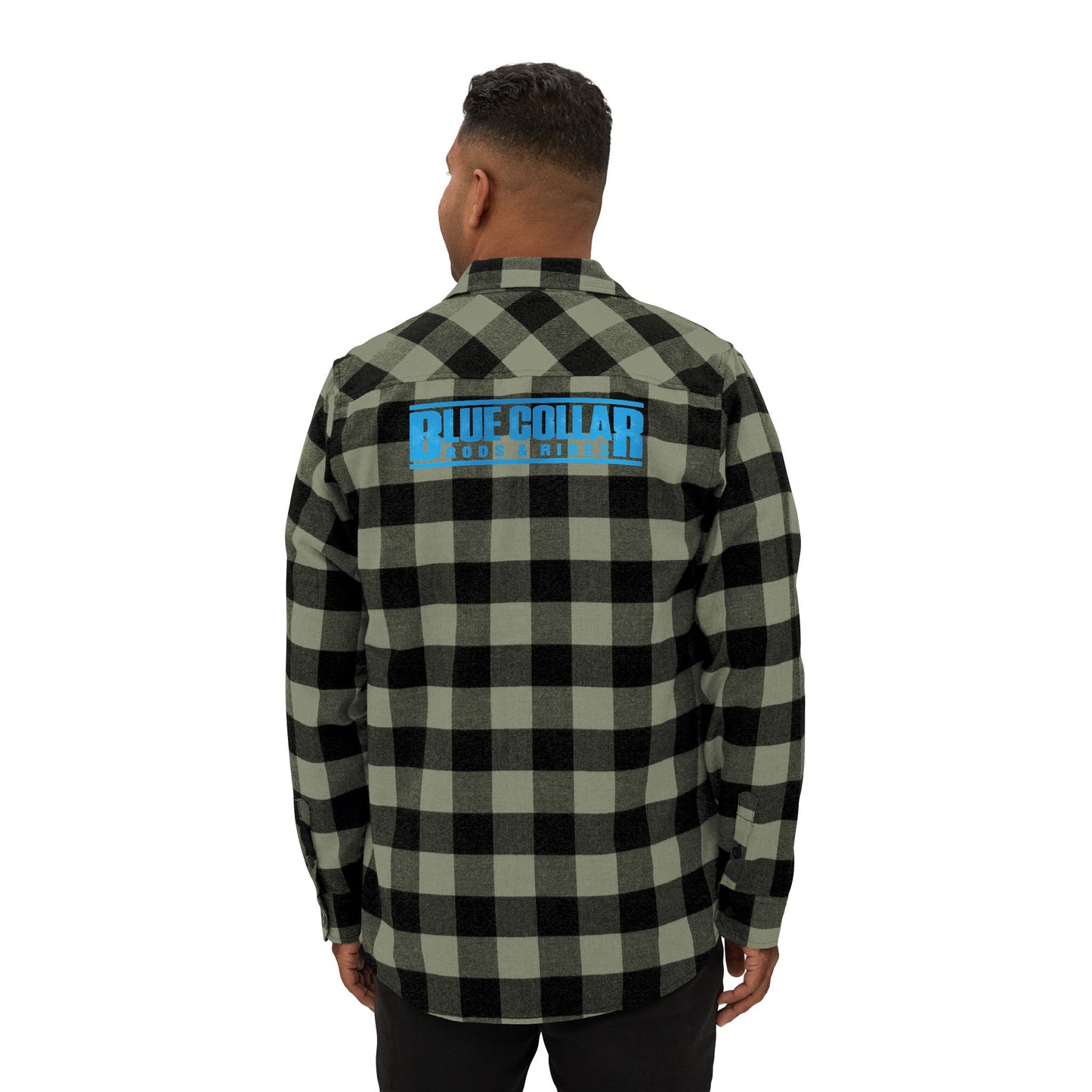 Blue Collar Block Logo Flannel Shirt