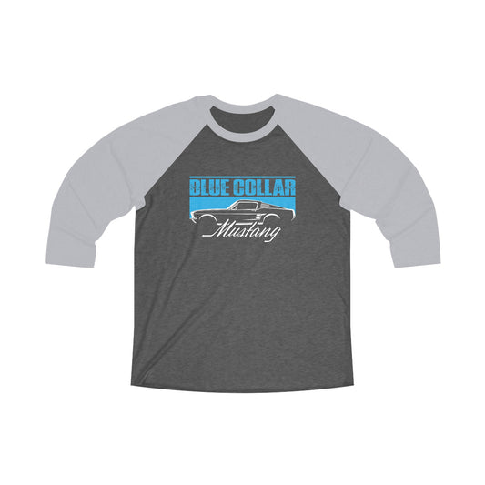 Blue Collar Mustang Raglan Tee