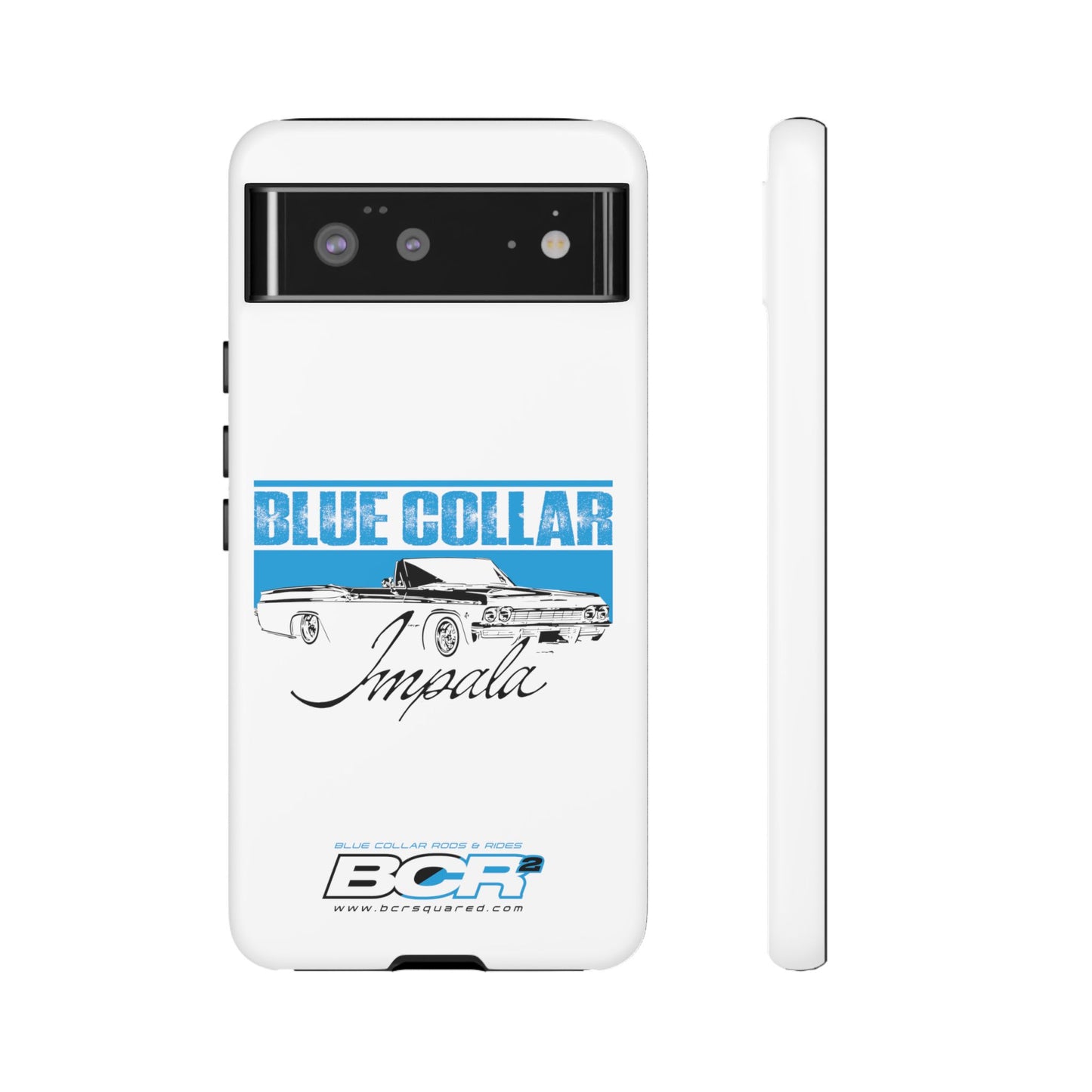 Blue Collar Impala White Phone Cases