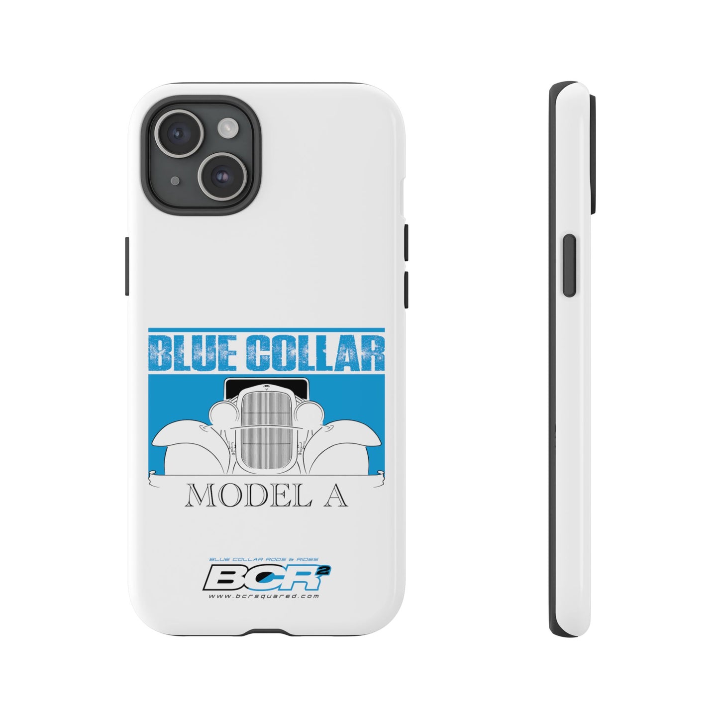 Blue Collar Model A White Phone Case