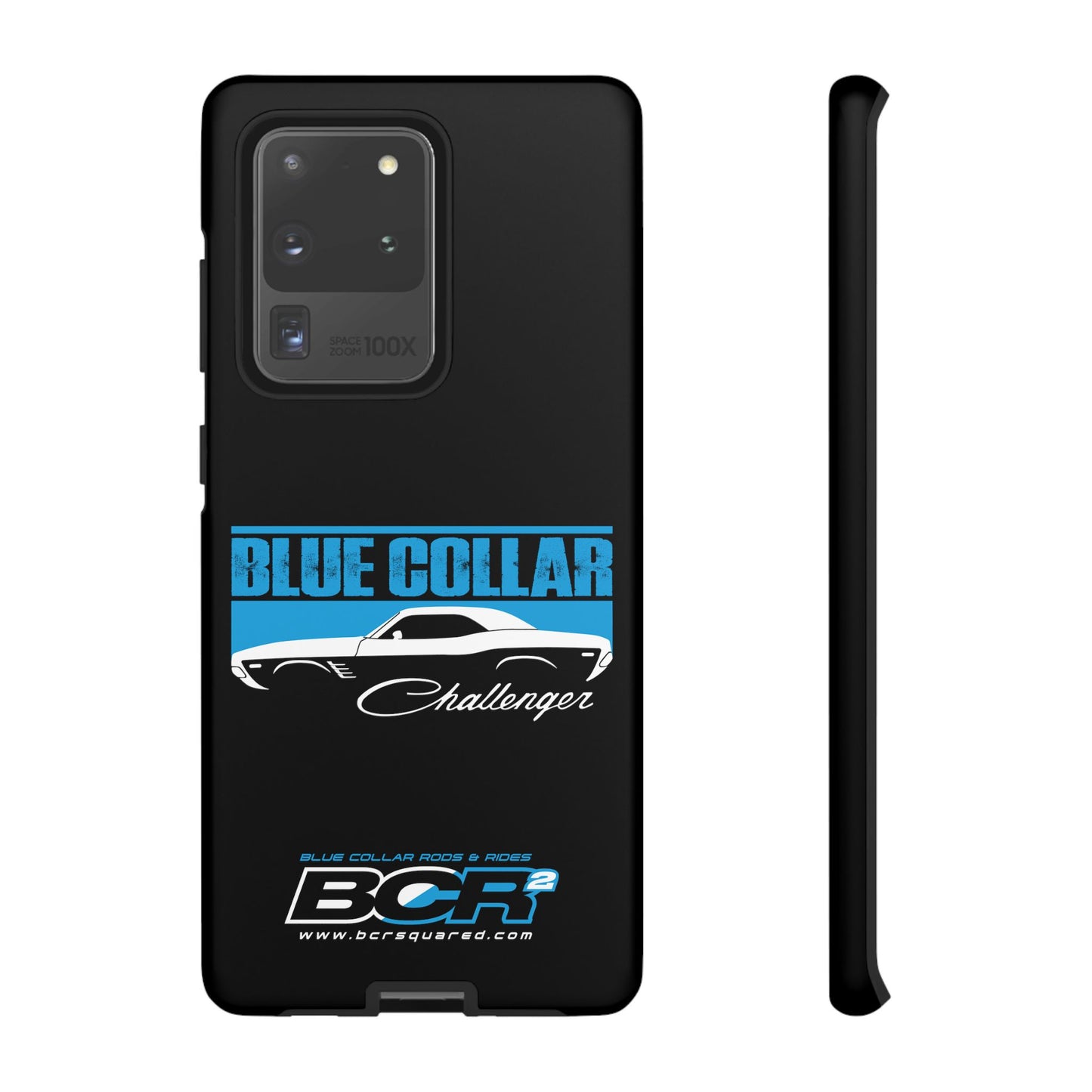 Blue Collar Challenger Black Phone Cases