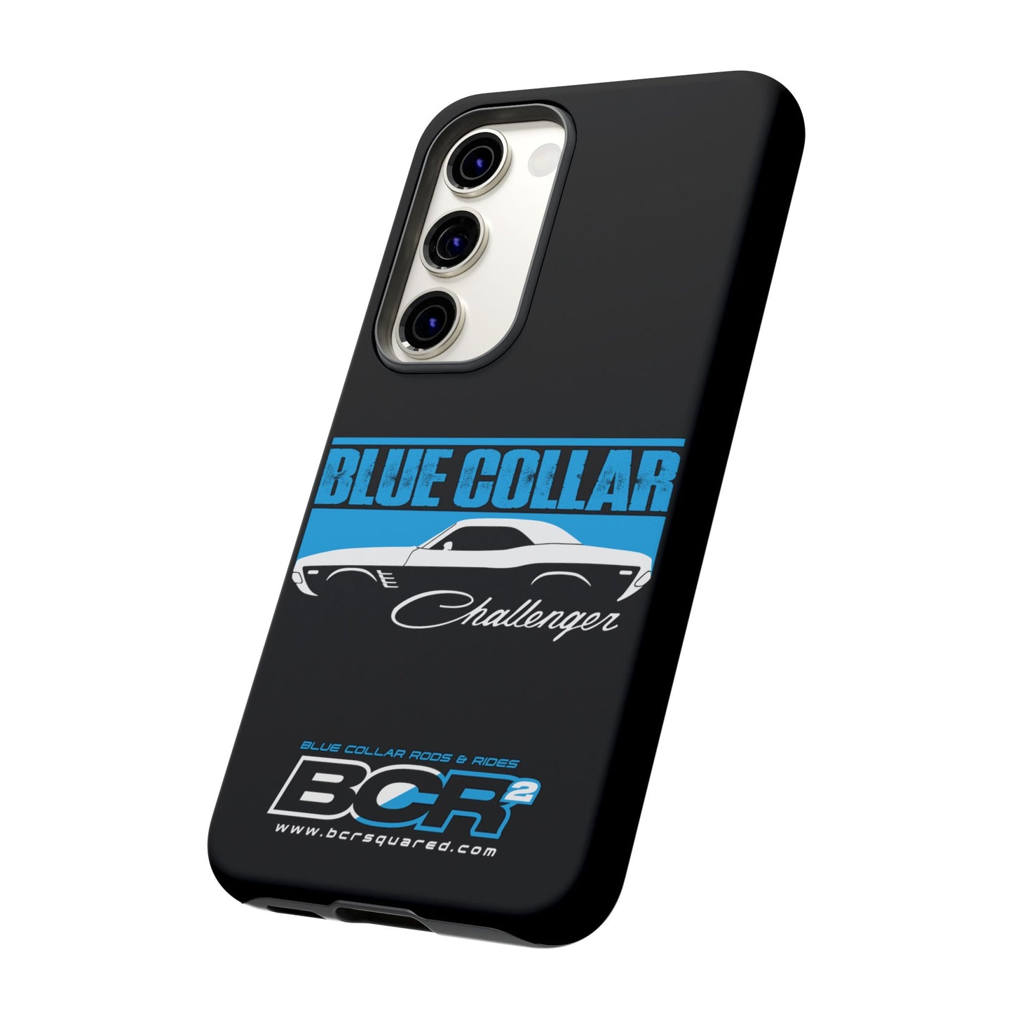 Blue Collar Challenger Black Phone Cases