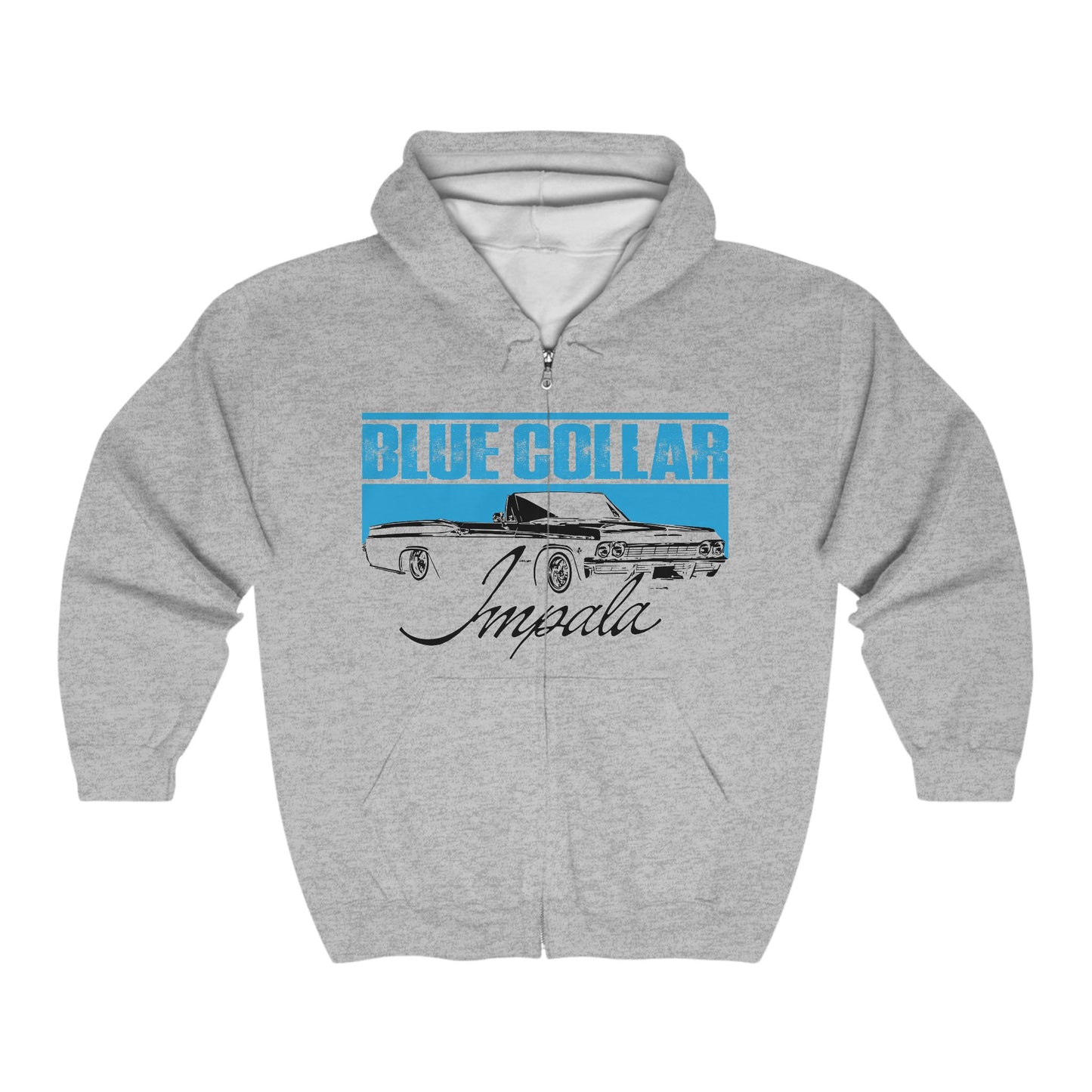 Blue Collar Impala Zip Up Hoodie