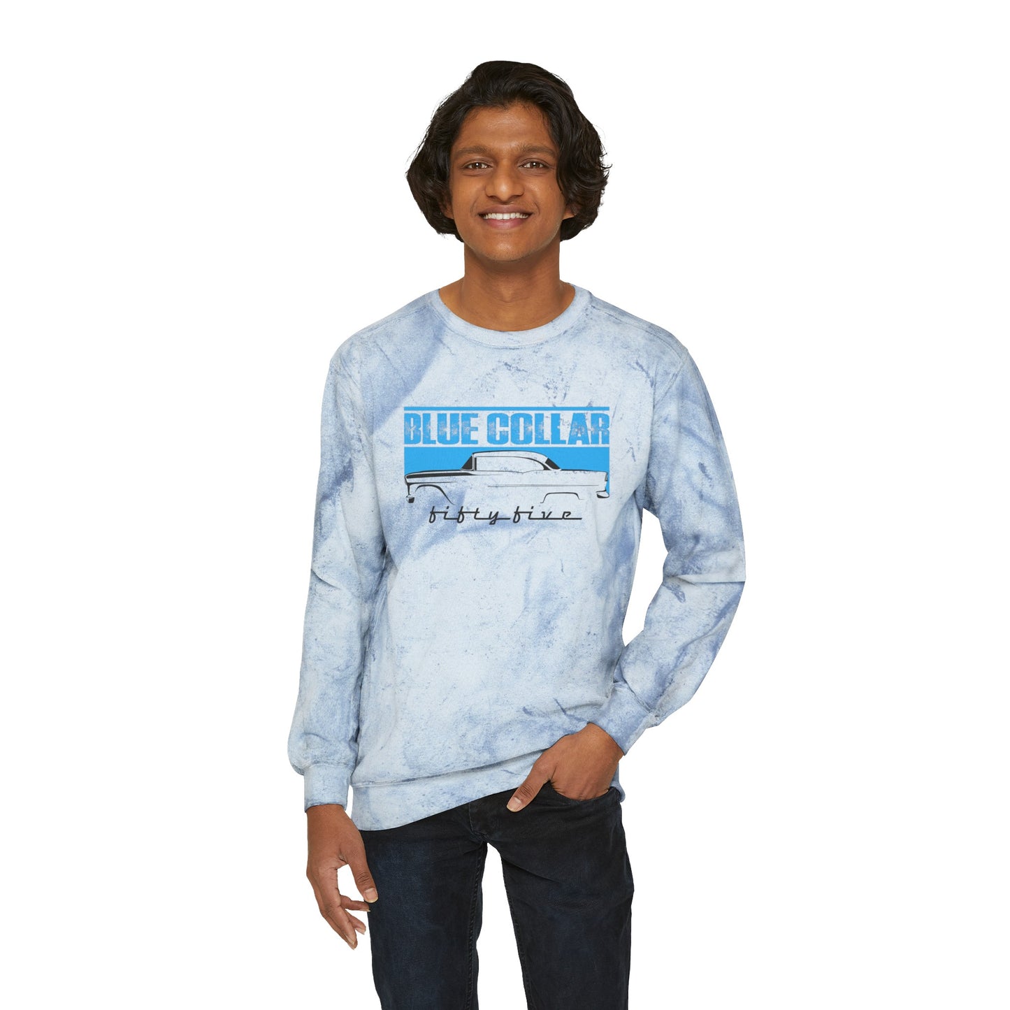 Blue Collar Fifty Five Color Blast Sweatshirt