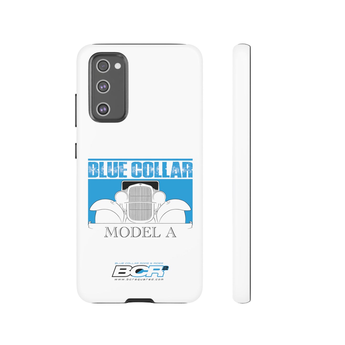 Blue Collar Model A White Phone Case