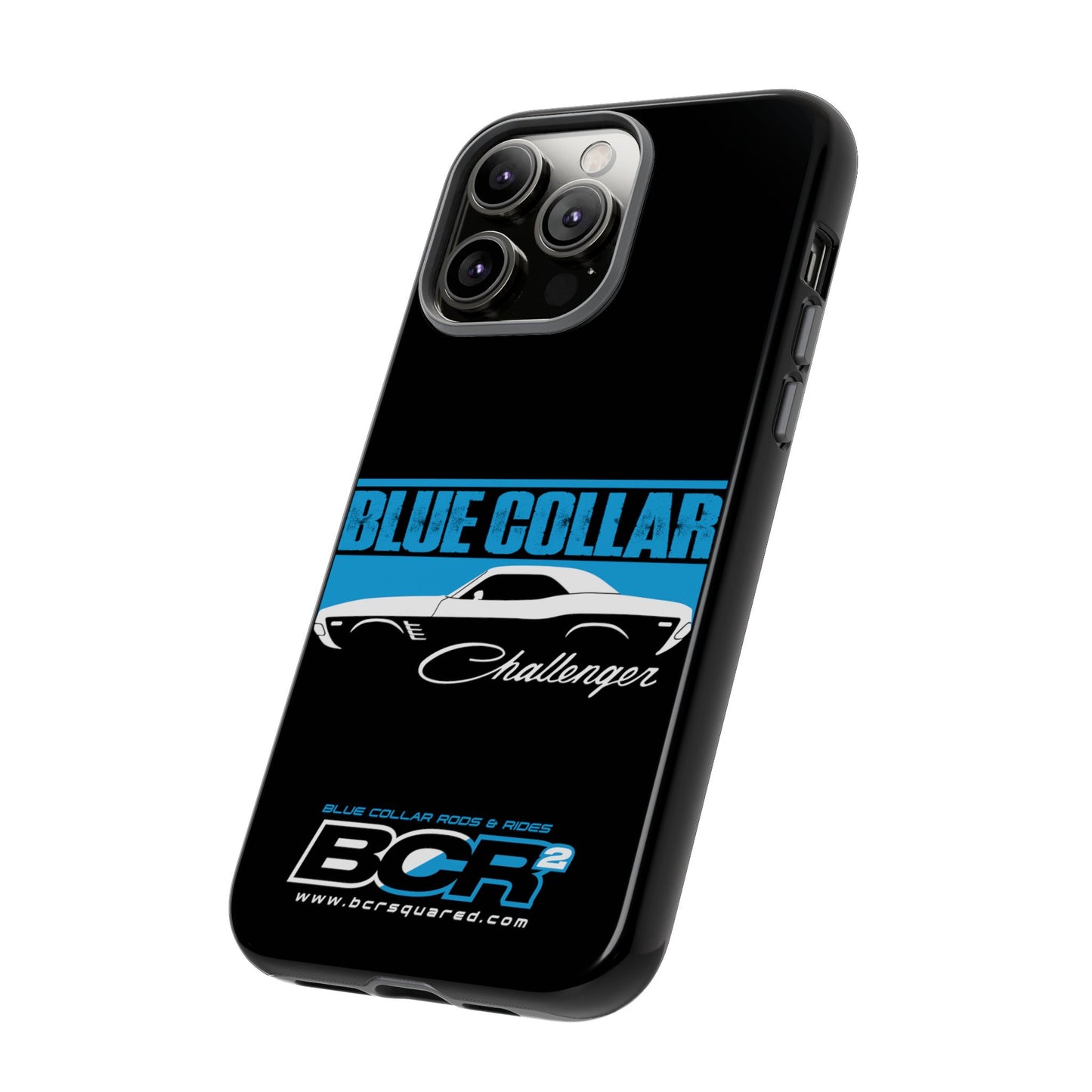 Blue Collar Challenger Black Phone Cases