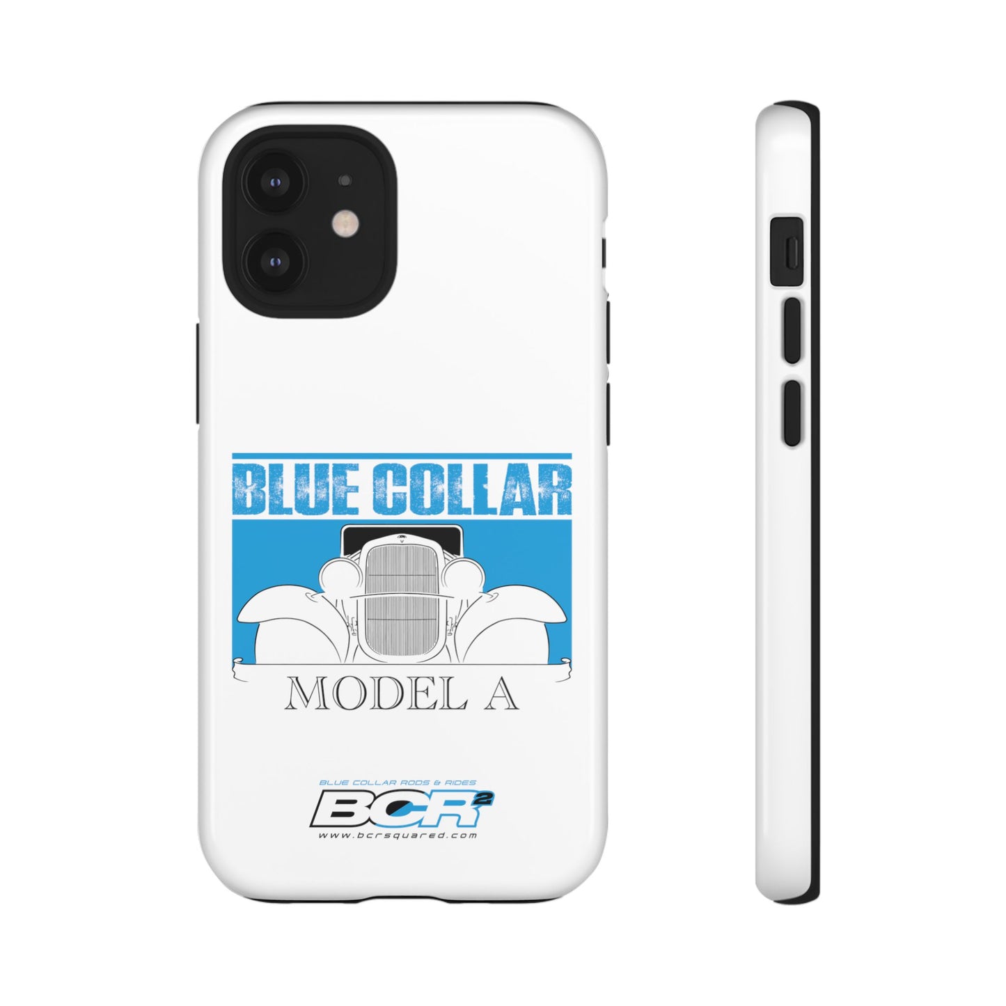 Blue Collar Model A White Phone Case