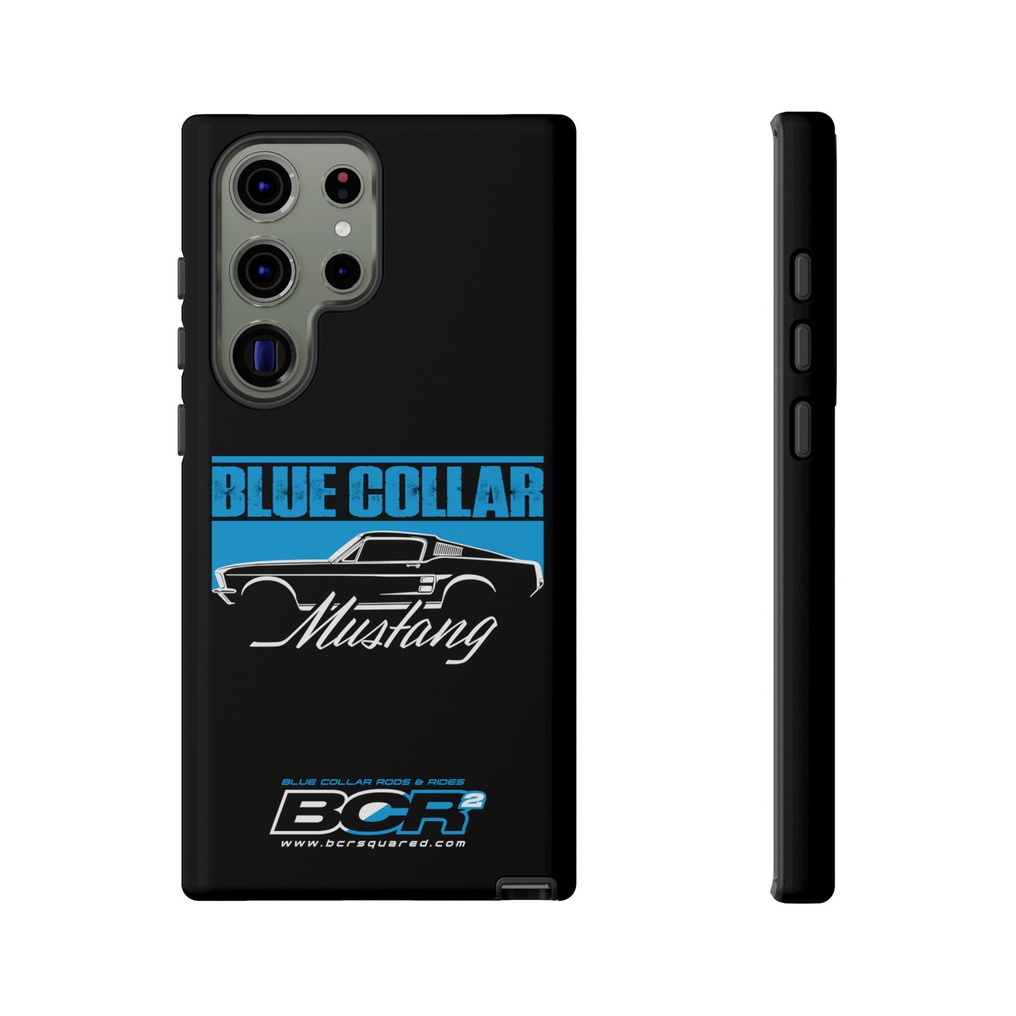 Blue Collar Mustang Black Phone Case