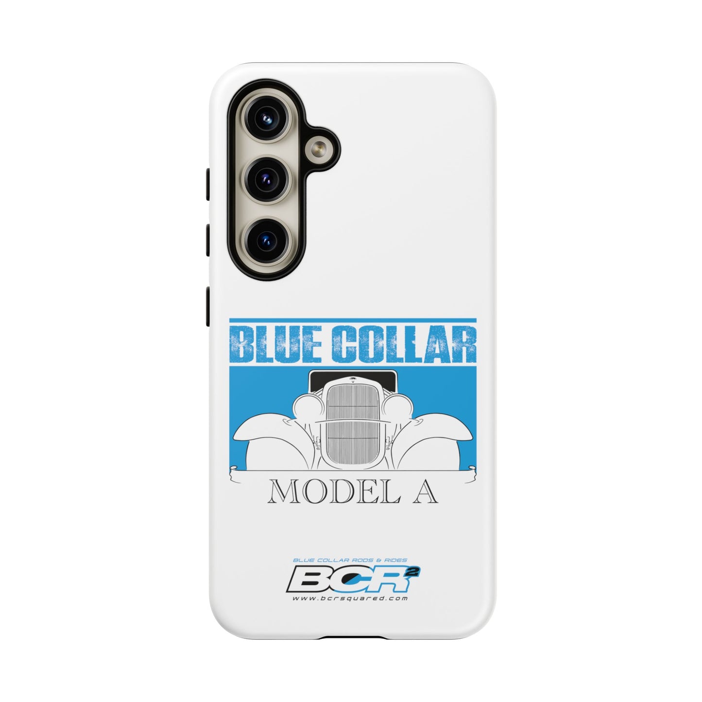 Blue Collar Model A White Phone Case