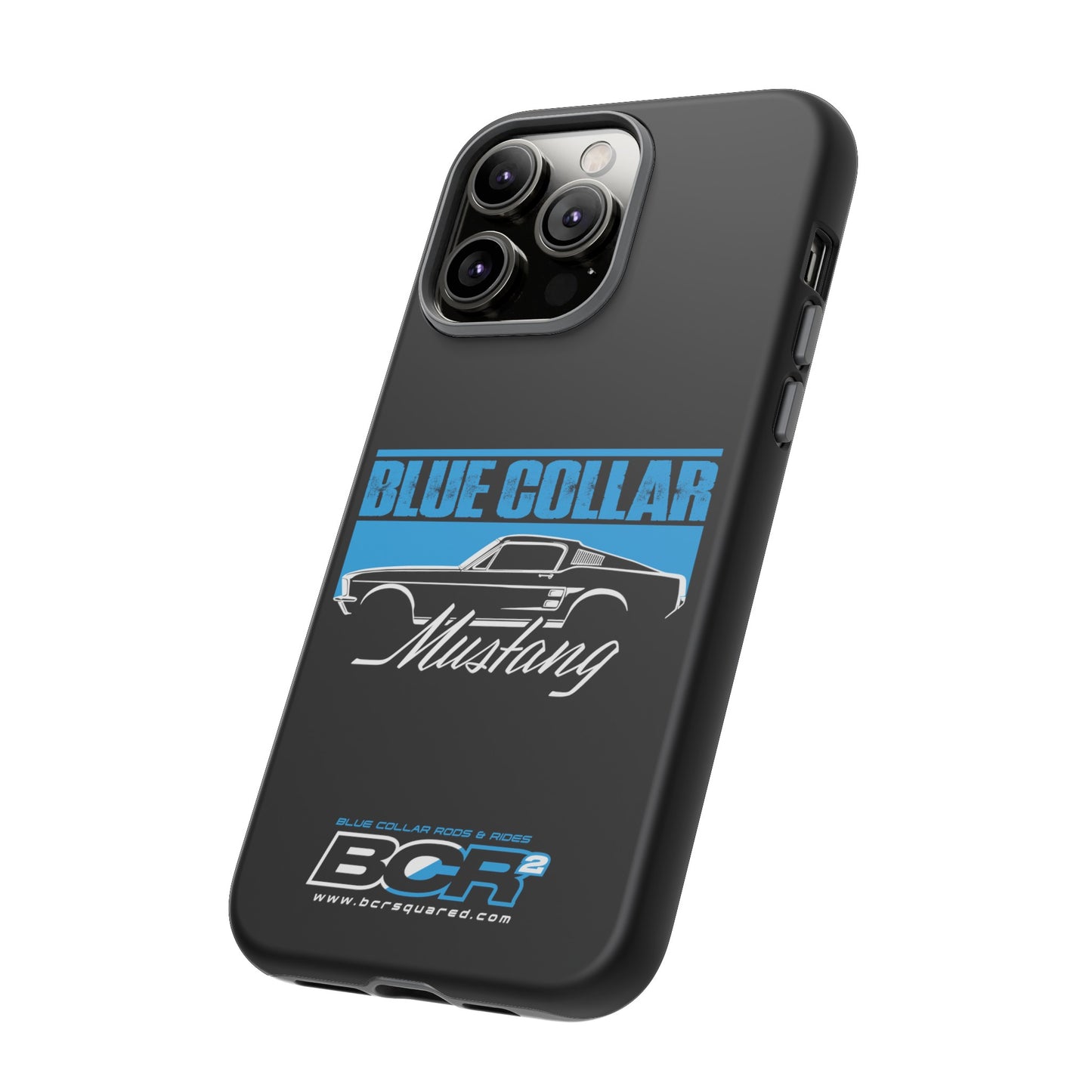 Blue Collar Mustang Black Phone Case