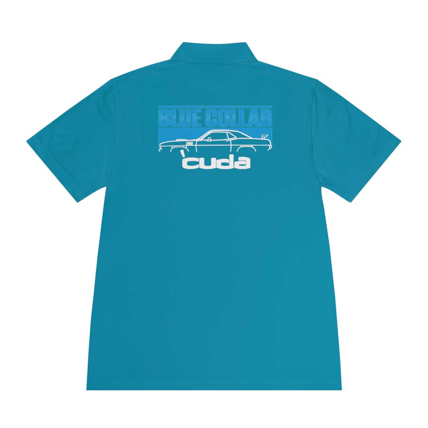 Blue Color 'Cuda  Polo Shirt