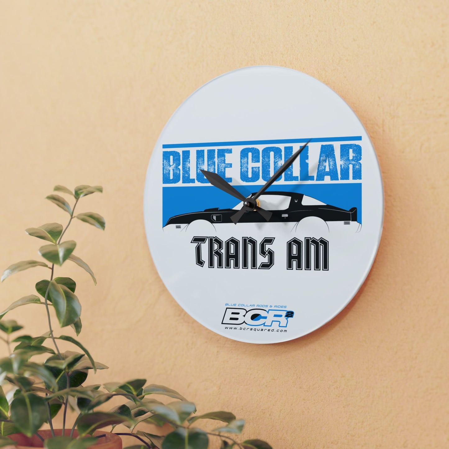 Blue Collar Trans Am Wall Clock