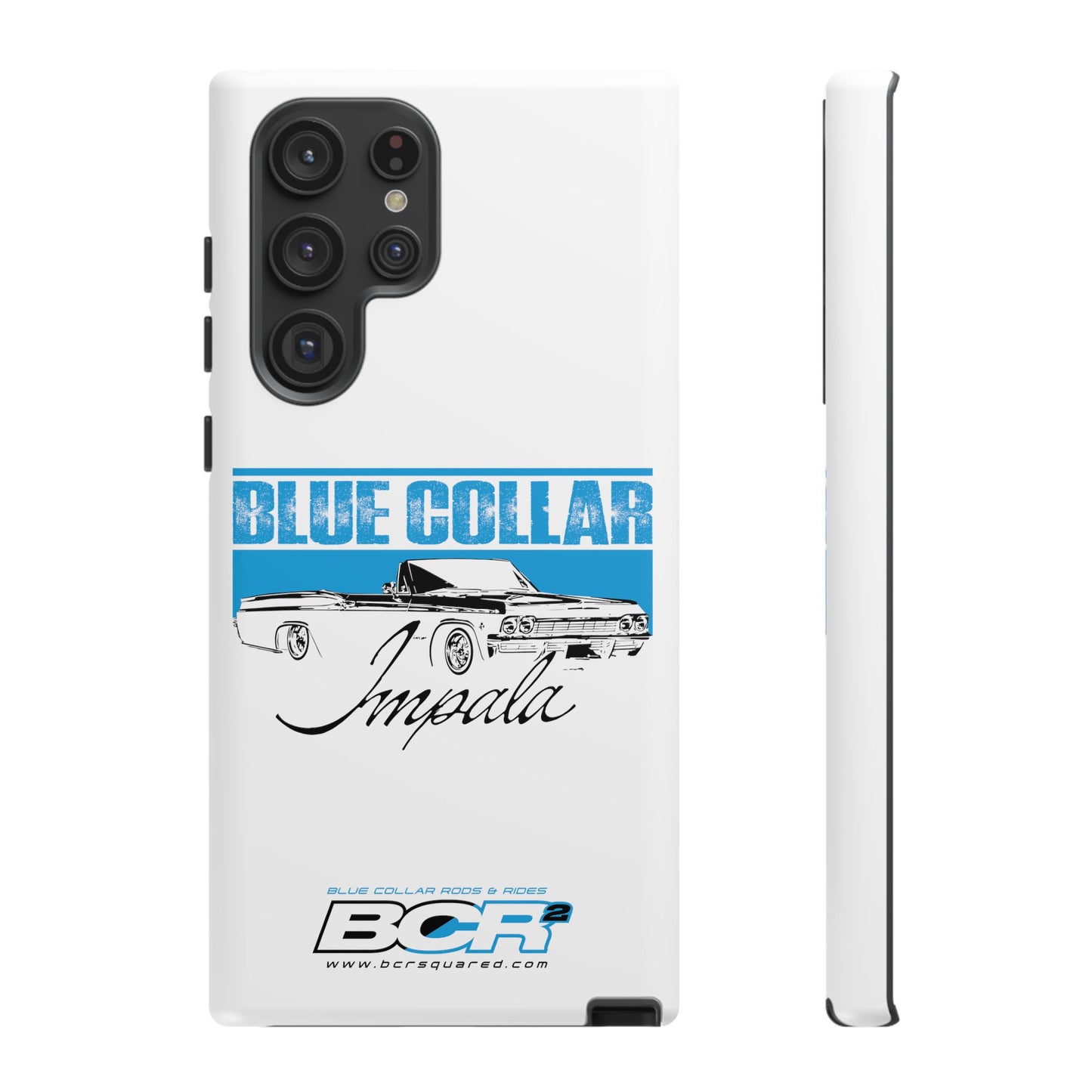 Blue Collar Impala White Phone Cases