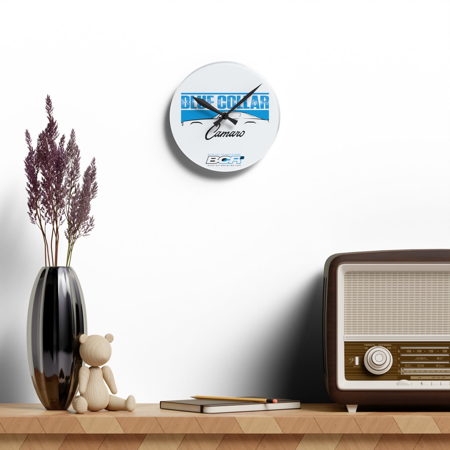 Blue Collar 2nd Gen Camaro Wall Clock