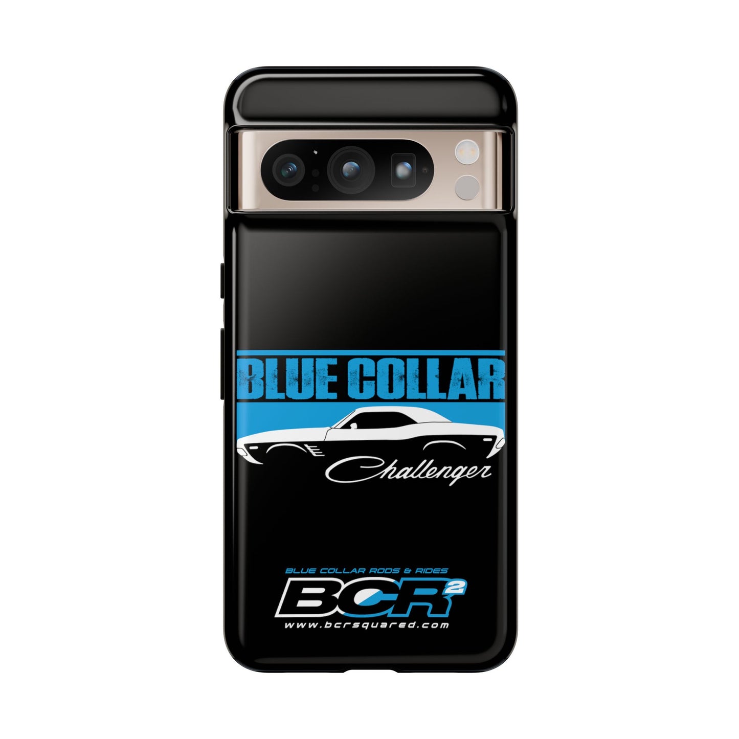 Blue Collar Challenger Black Phone Cases