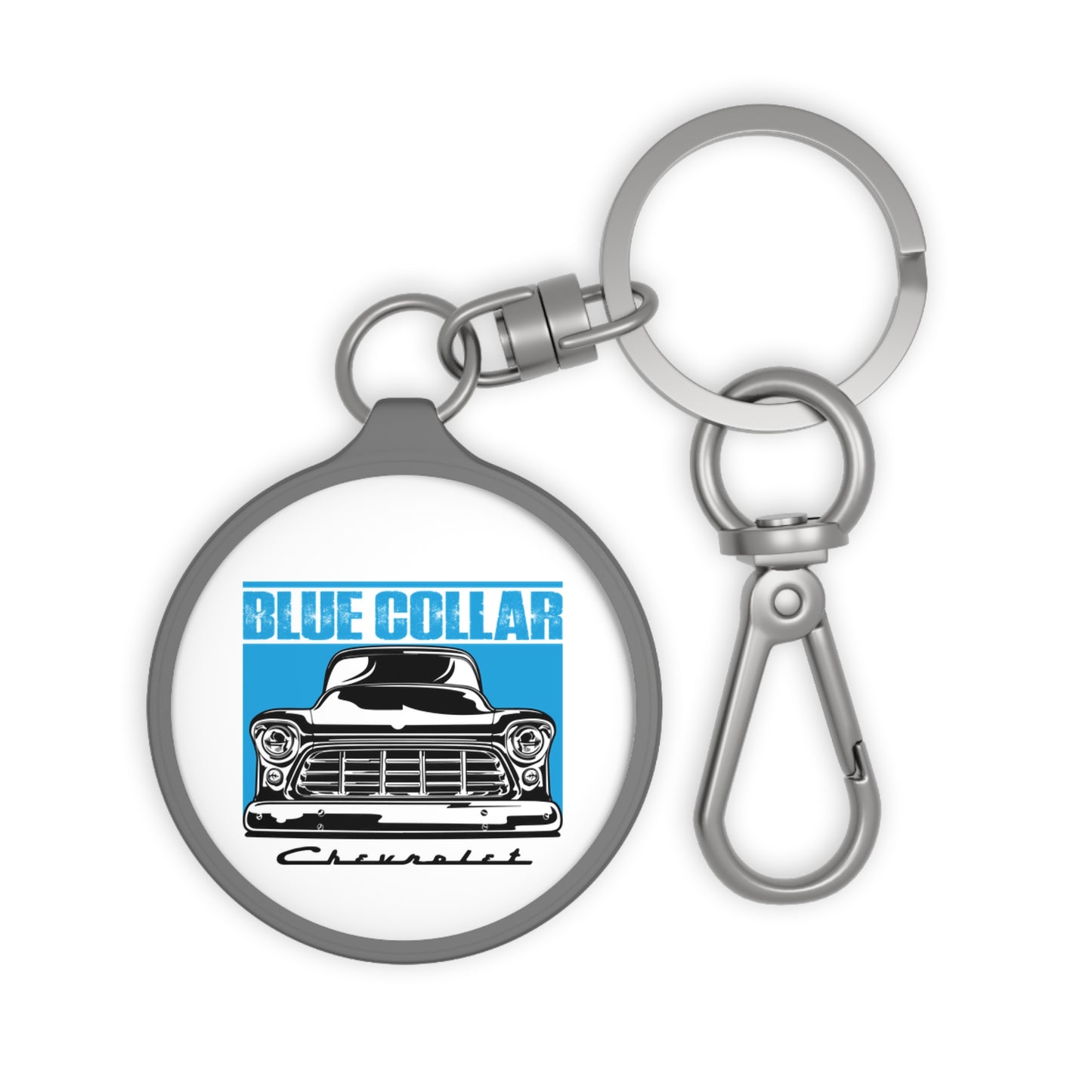 Blue Collar 2nd Gen Chevy Truck Keychain