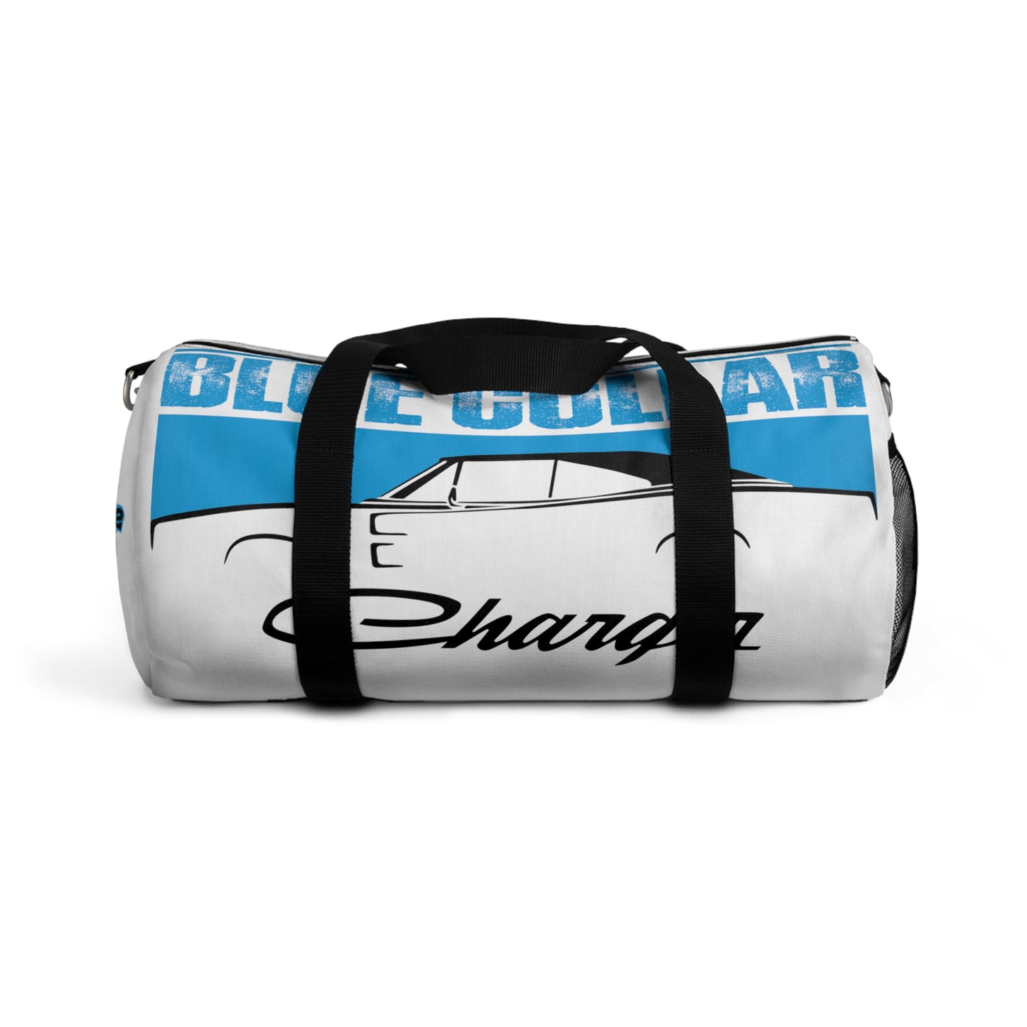 Blue Collar Charger White Duffel Bag