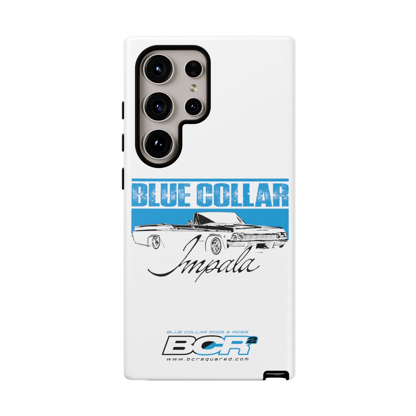 Blue Collar Impala White Phone Cases