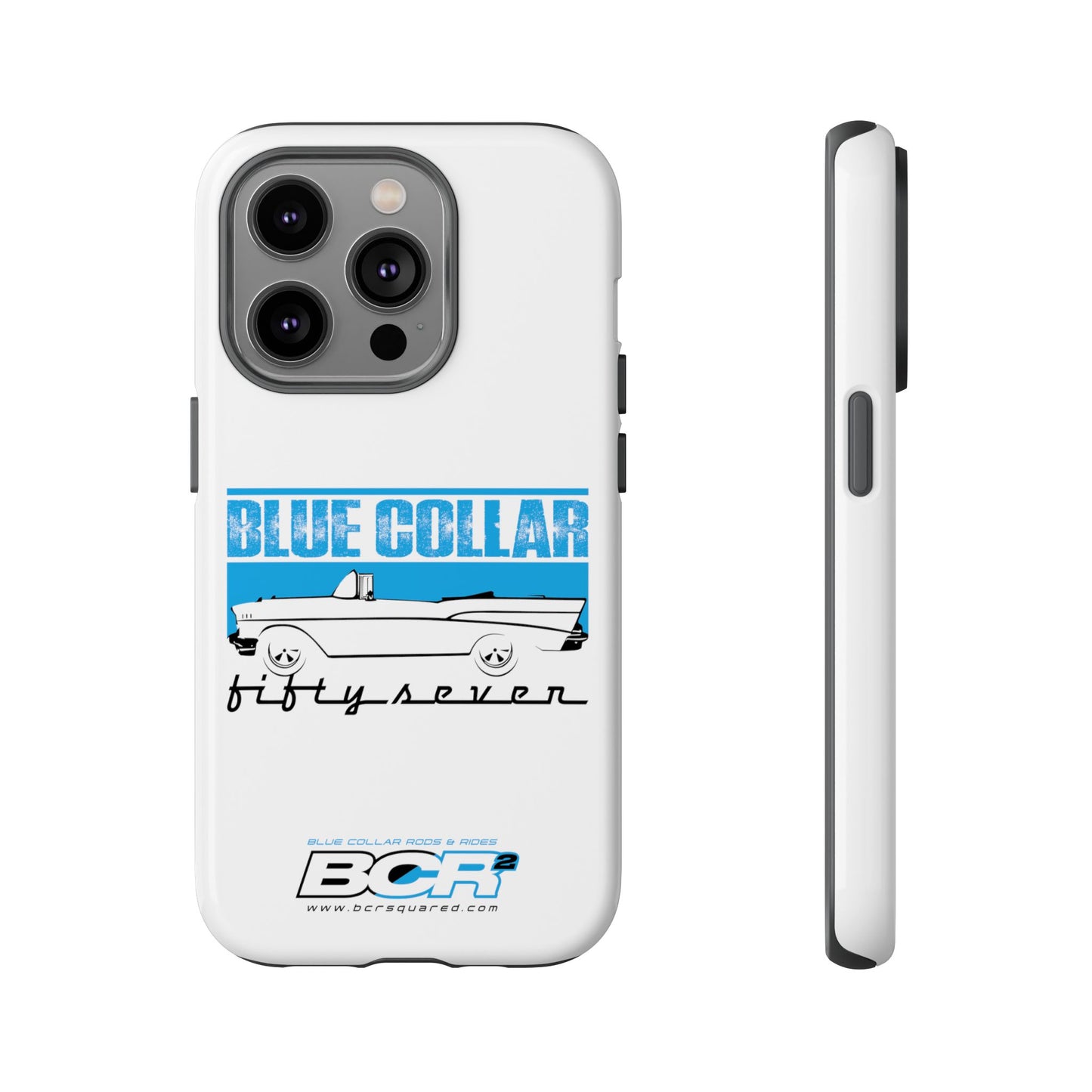 Blue Collar Fifty Seven White Phone Case