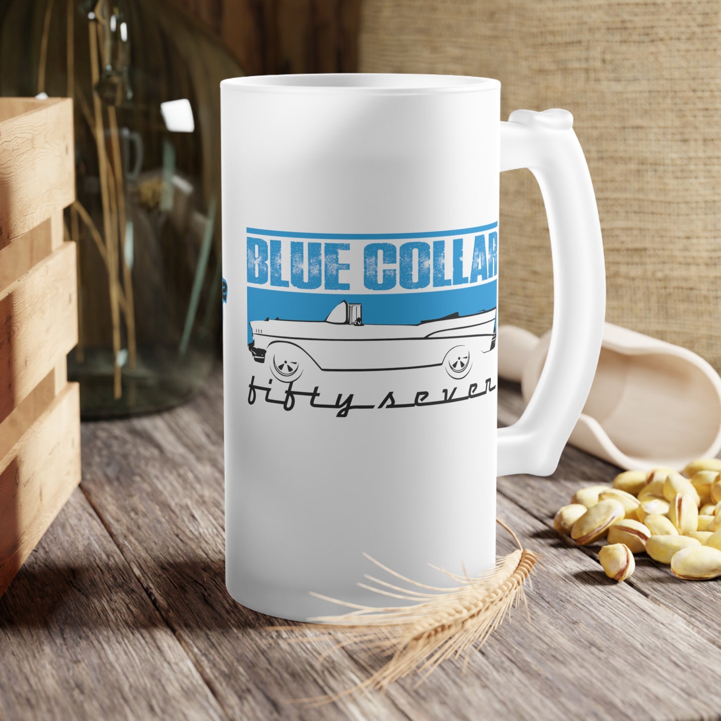 Blue Collar Fifty Seven Frosted Beer Mug