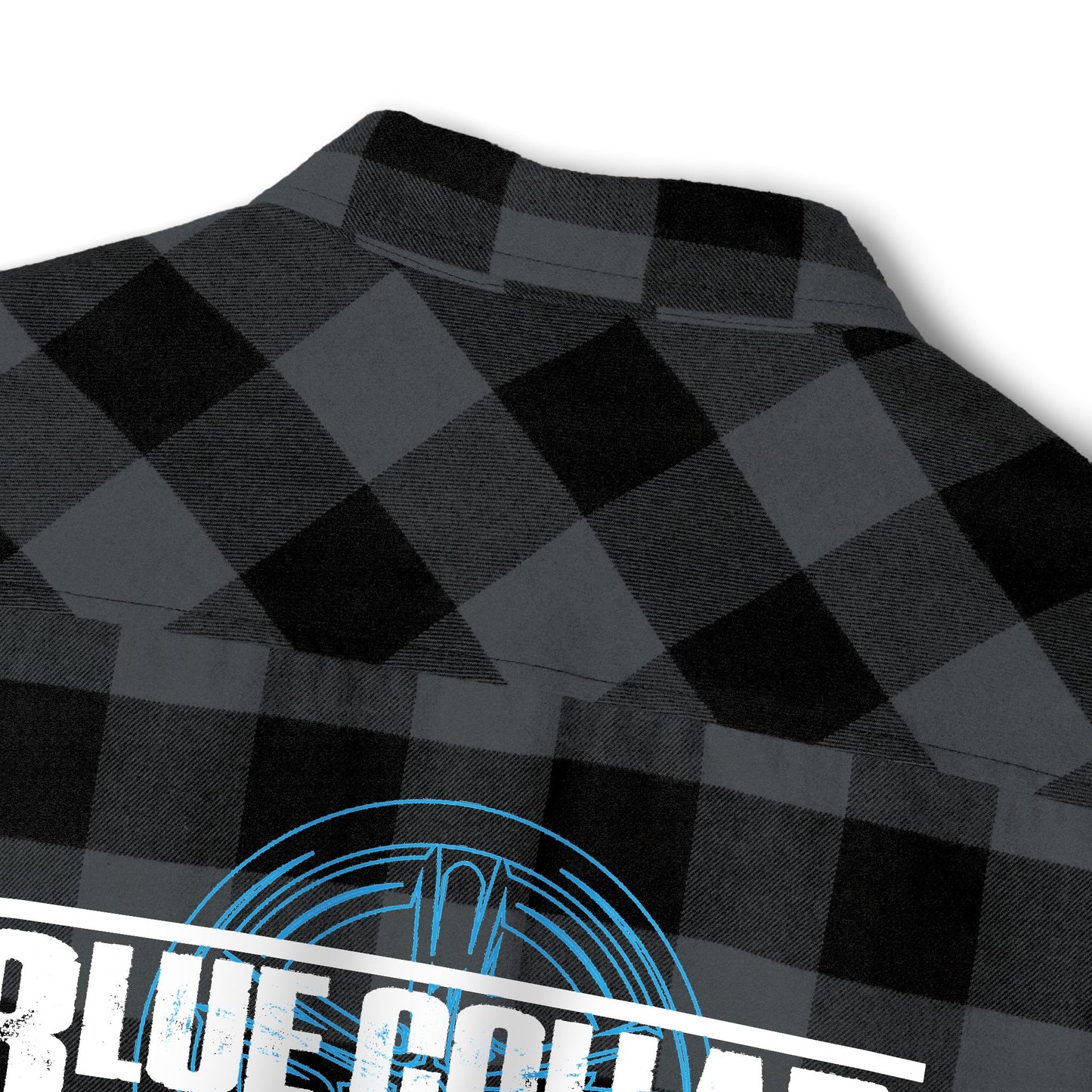 Blue Collar Wheel Flannel Shirt