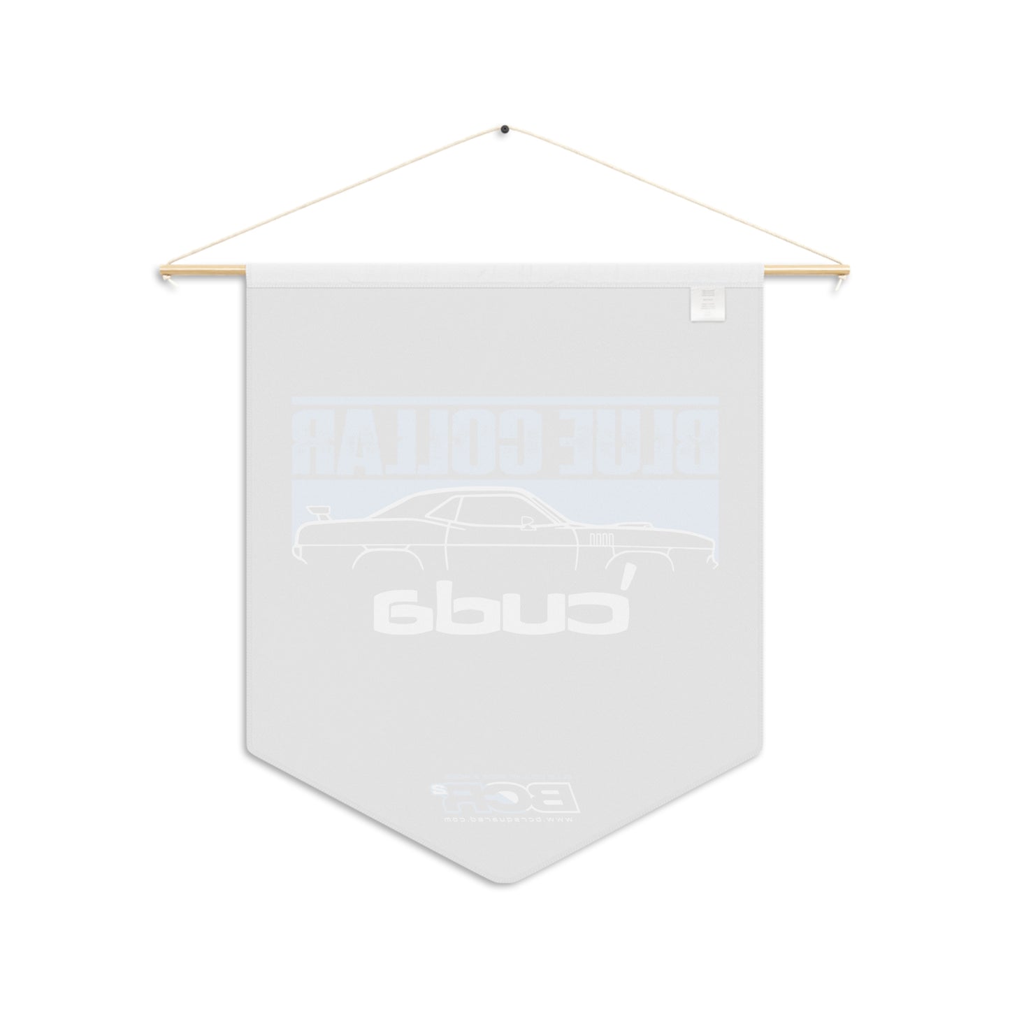 Blue Collar Cuda Pennant Banner