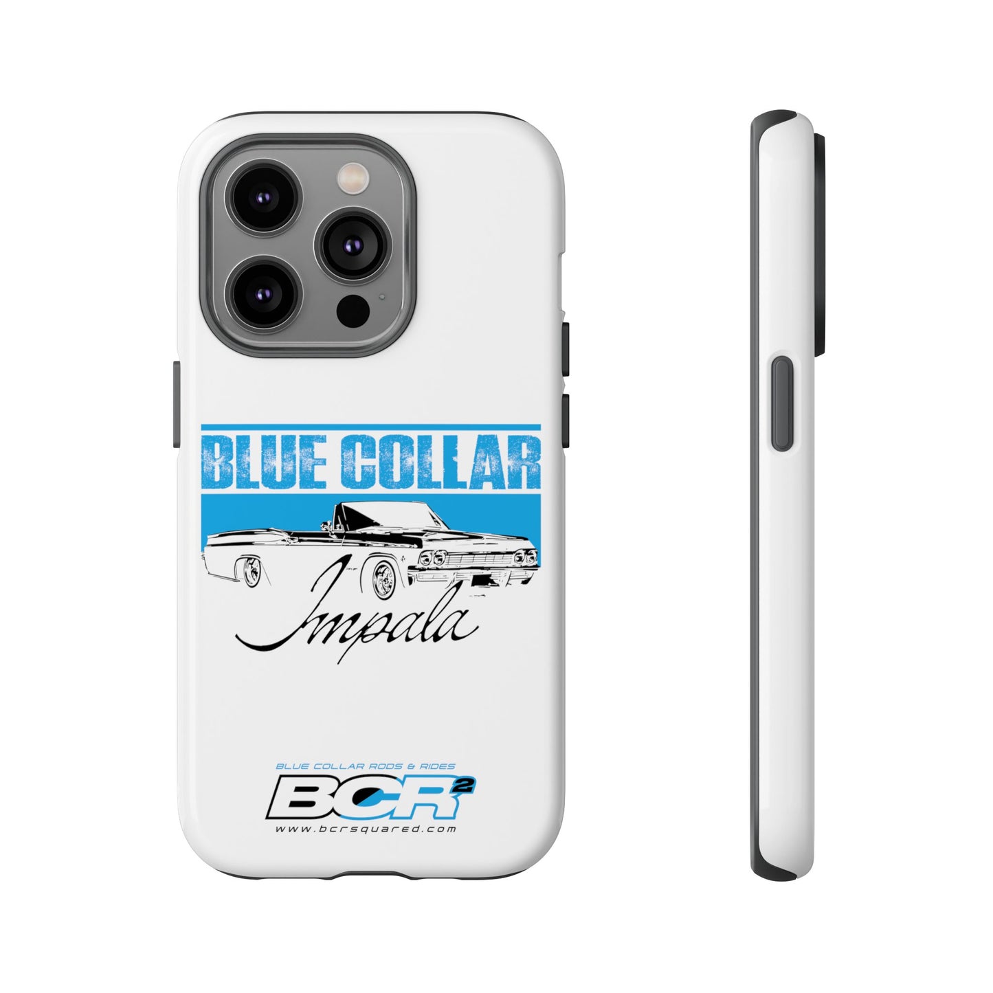 Blue Collar Impala White Phone Cases