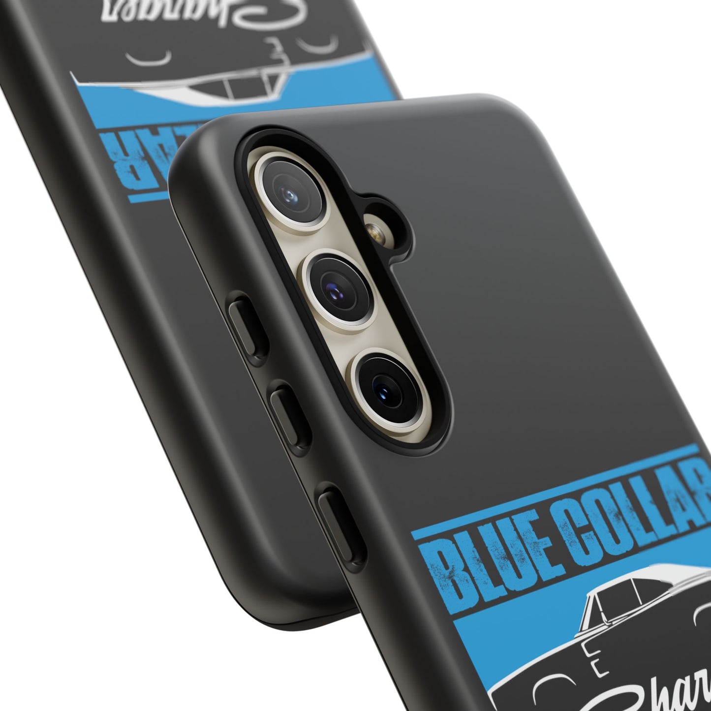 Blue Collar Charger Black Phone Cases