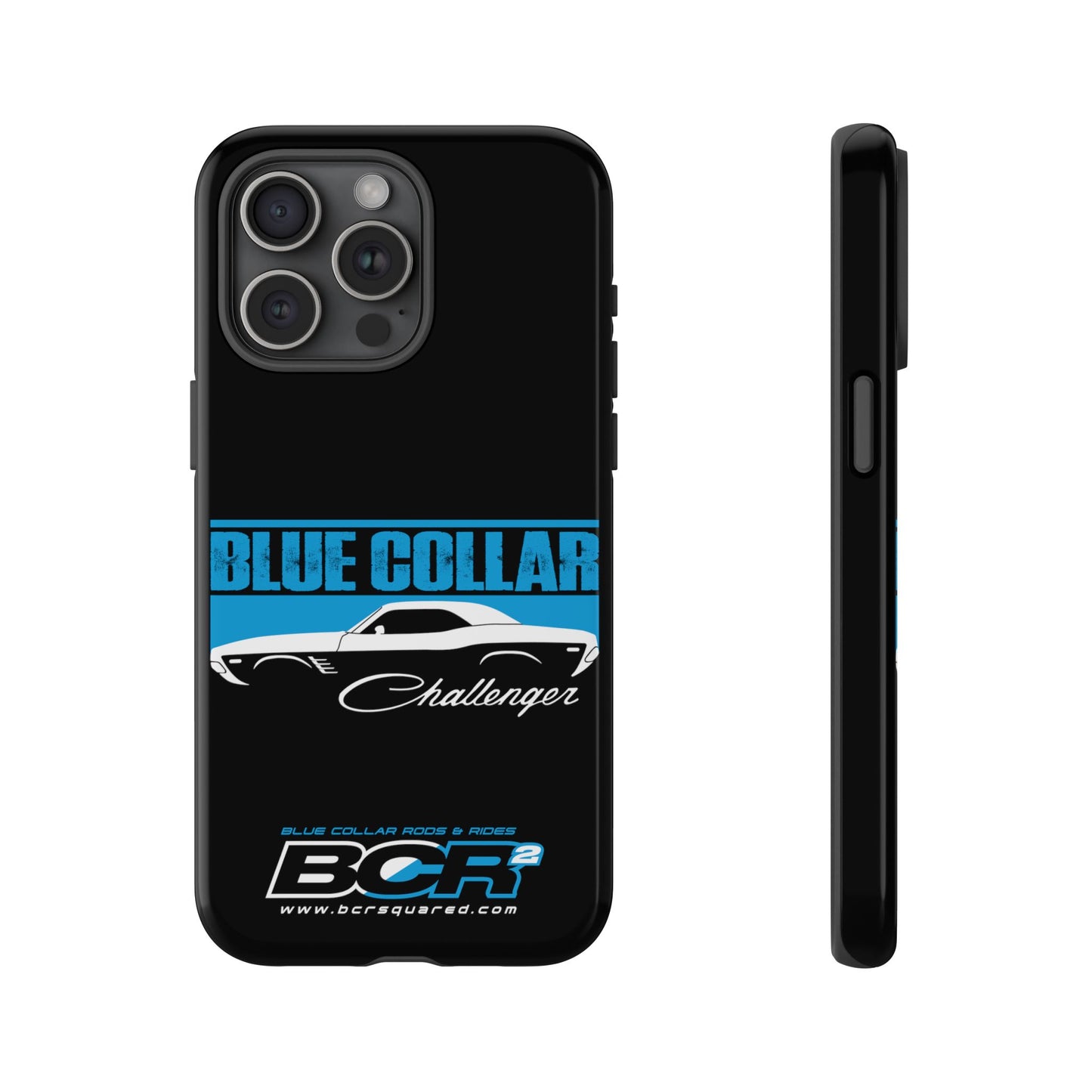 Blue Collar Challenger Black Phone Cases