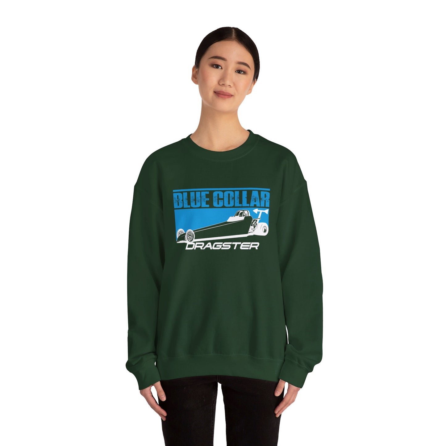 Blue Collar Dragster Crewneck Sweatshirt