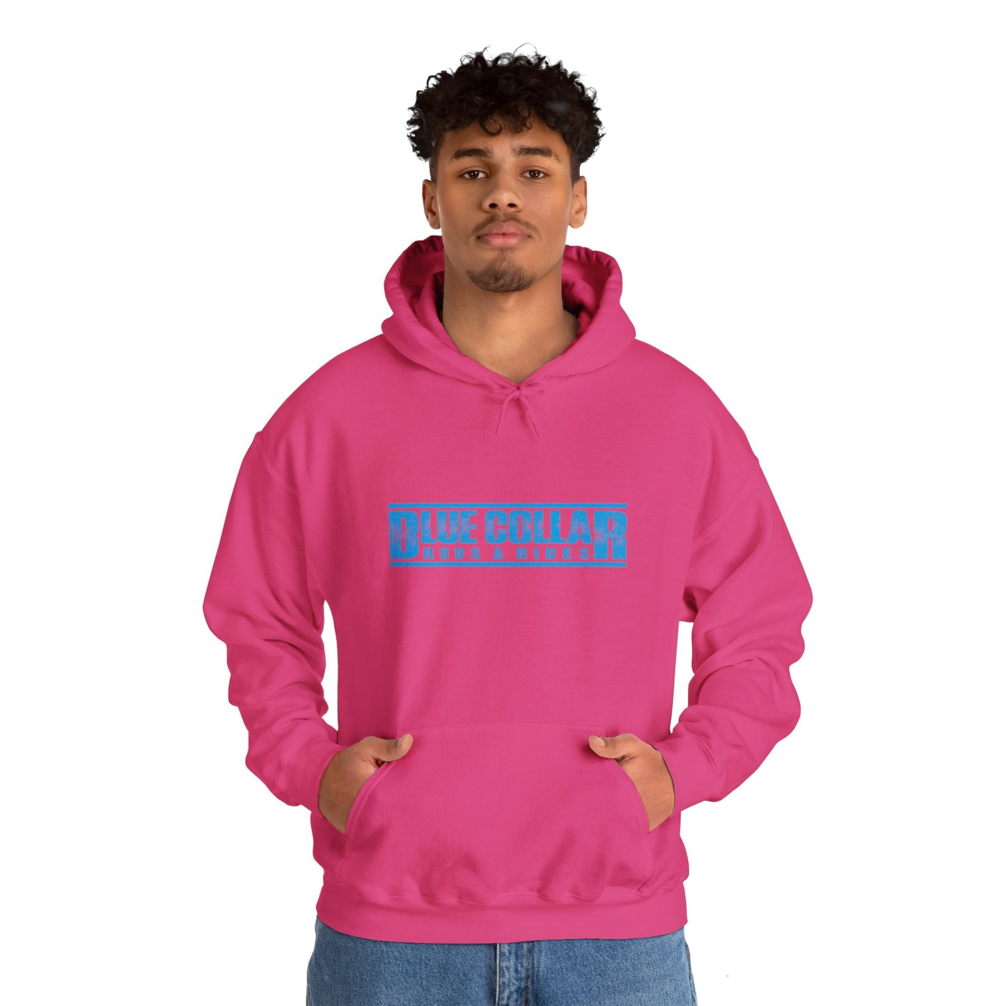 Blue Collar Block Logo Hoodie